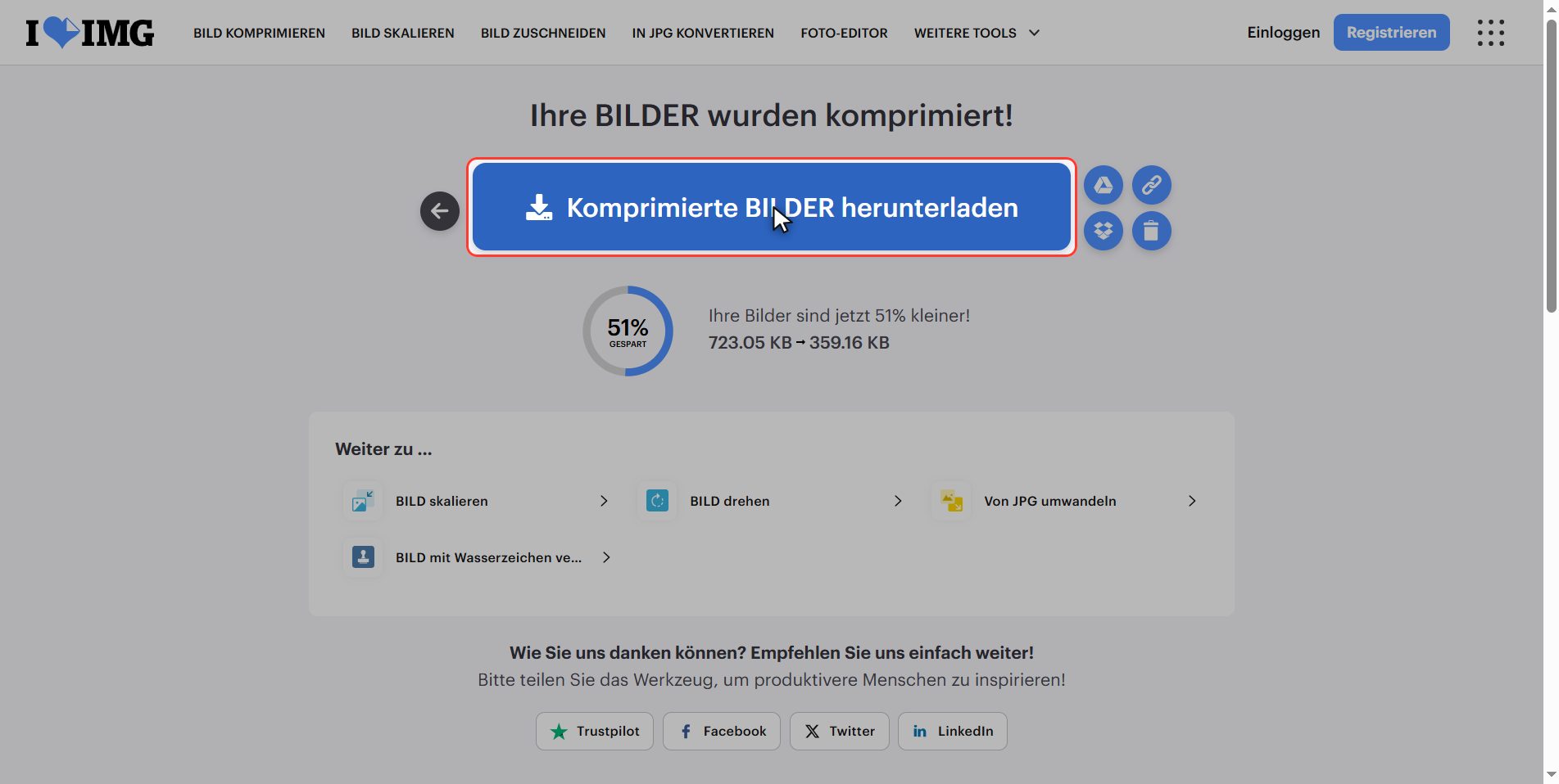 Herunterladen — Bilder verkleinern: Dateigröße reduzieren