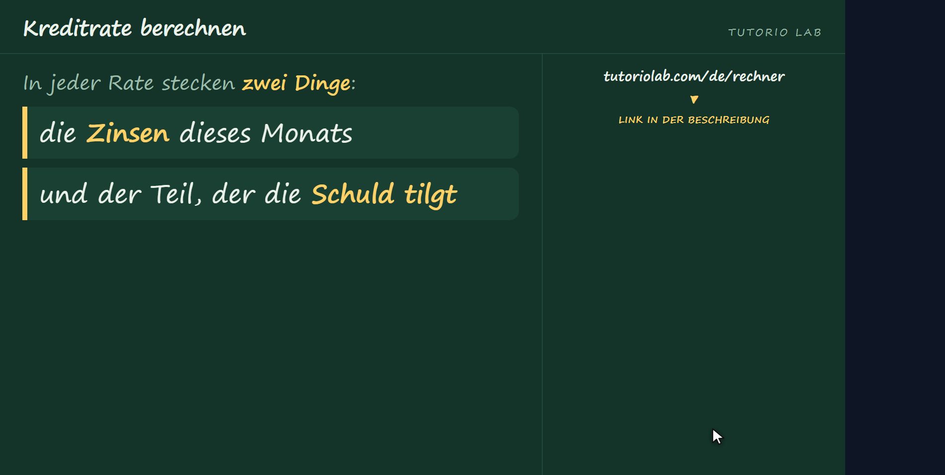 Was eine Rate ist — Kreditrate berechnen