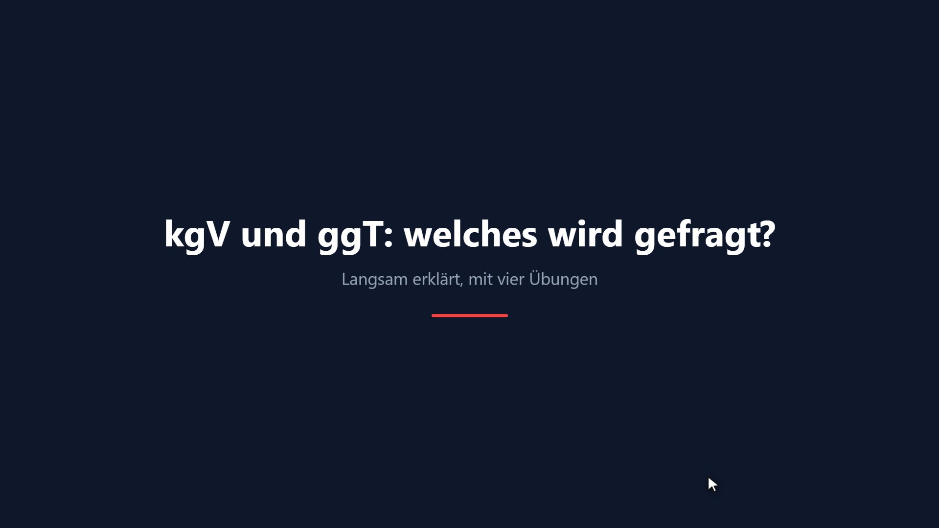 kgV und ggT: welches wird gefragt?