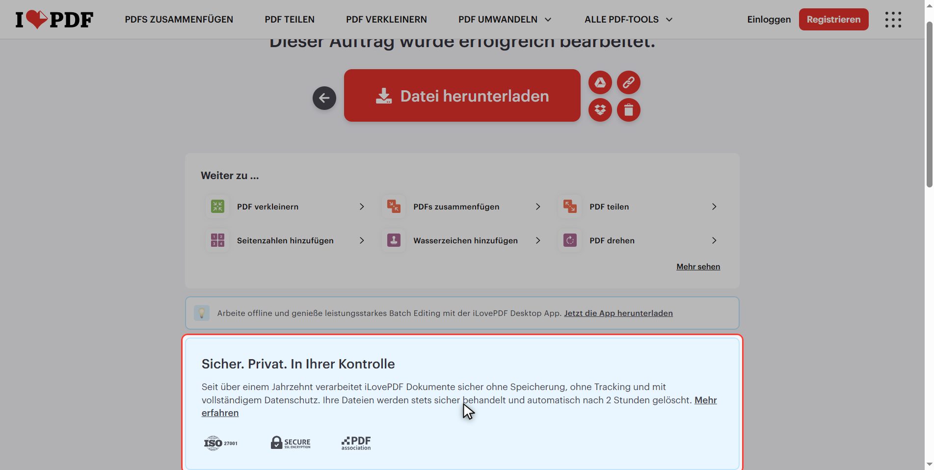 Was mit deinen Dateien passiert — Die Seitenreihenfolge eines PDF ändern