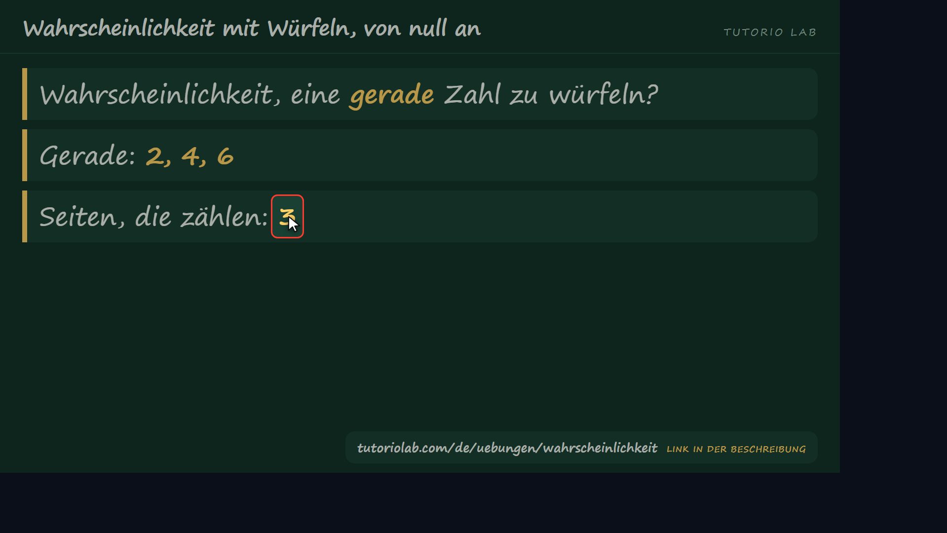 Wenn mehrere Seiten zählen — Wahrscheinlichkeit mit Würfeln, von null an
