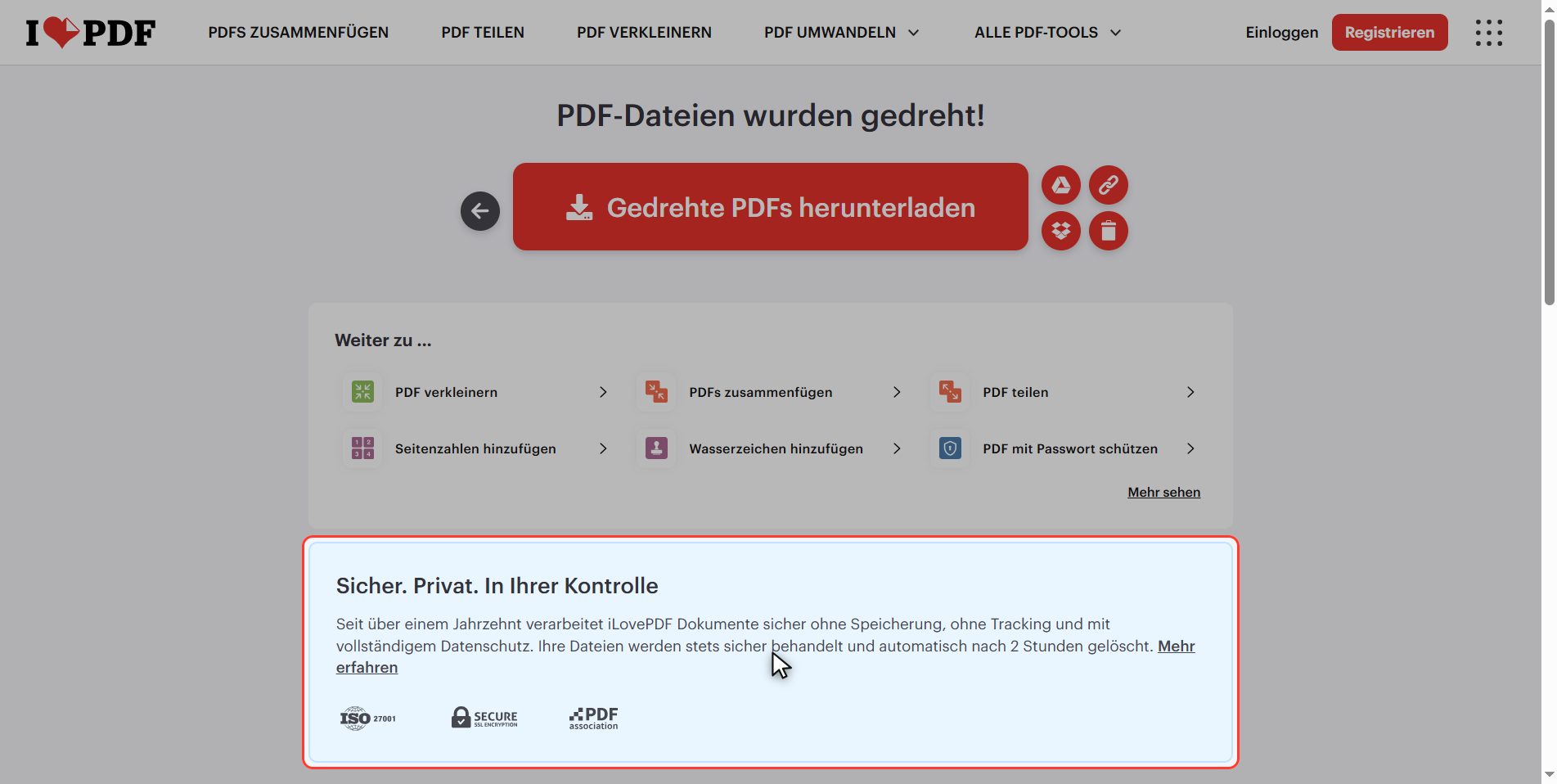 Was mit deinen Dateien passiert — Ein PDF drehen, und zwar dauerhaft