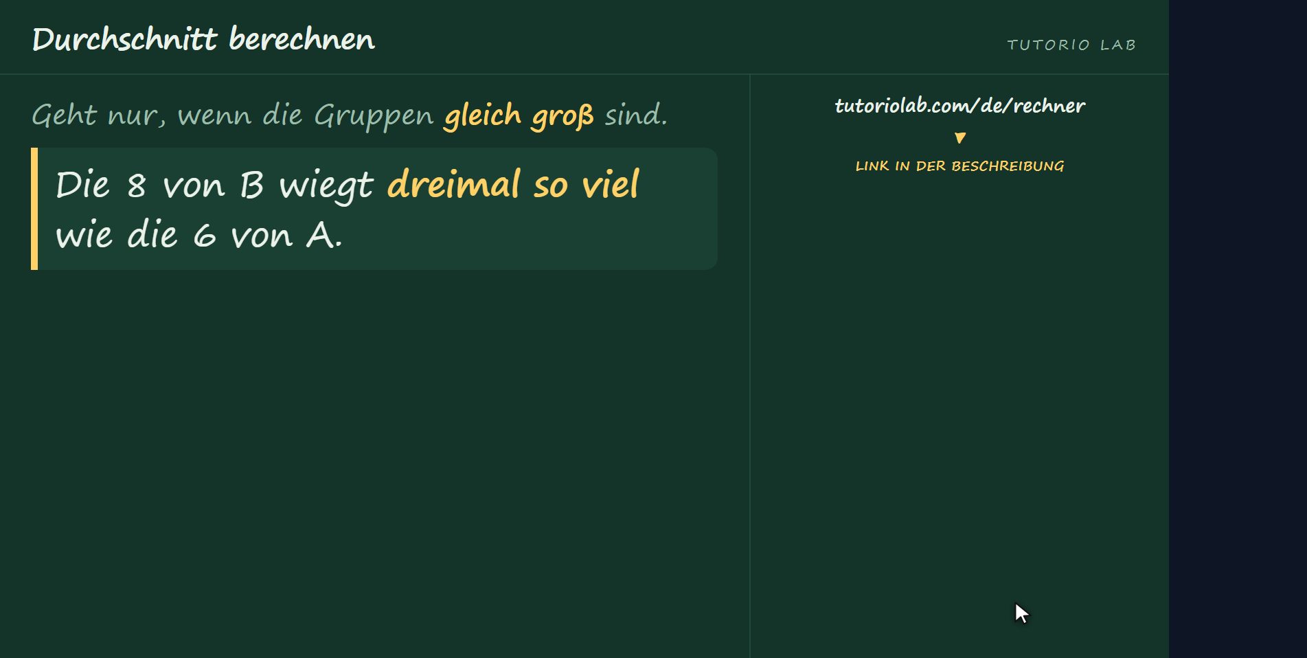 Warum das falsch ist — Durchschnitt berechnen