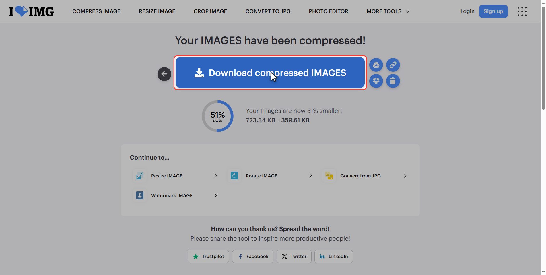 Download them — How to make a photo smaller in size