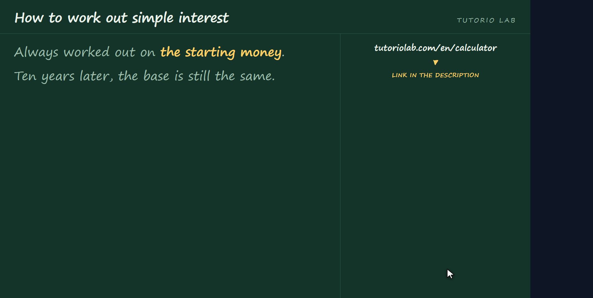 What simple interest is — How to work out simple interest