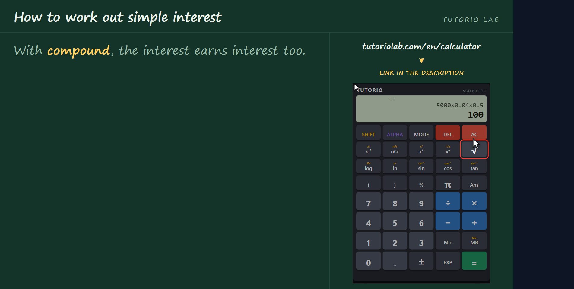 Simple is not compound — How to work out simple interest
