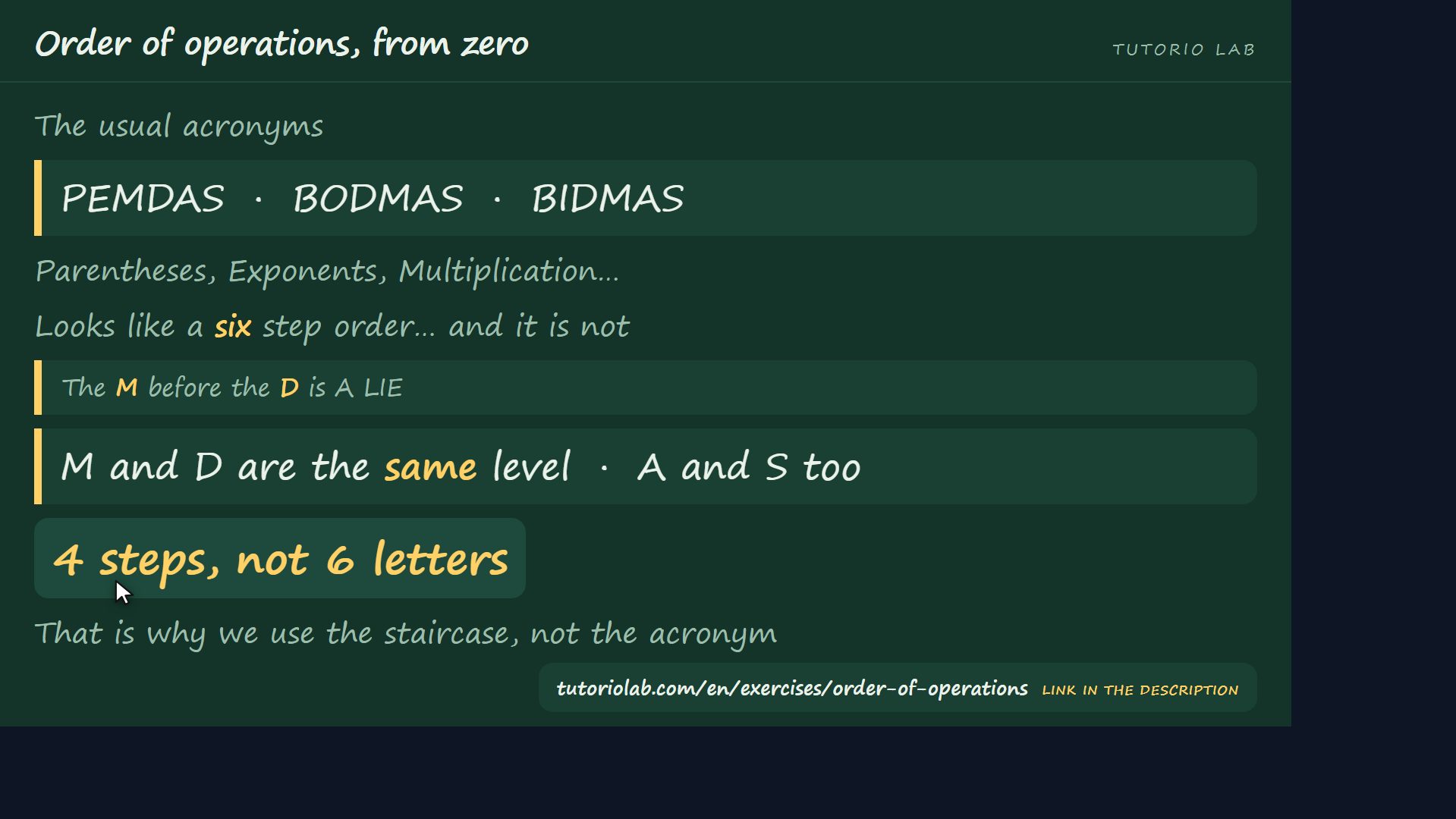 PEMDAS and its trap — Order of operations, from zero