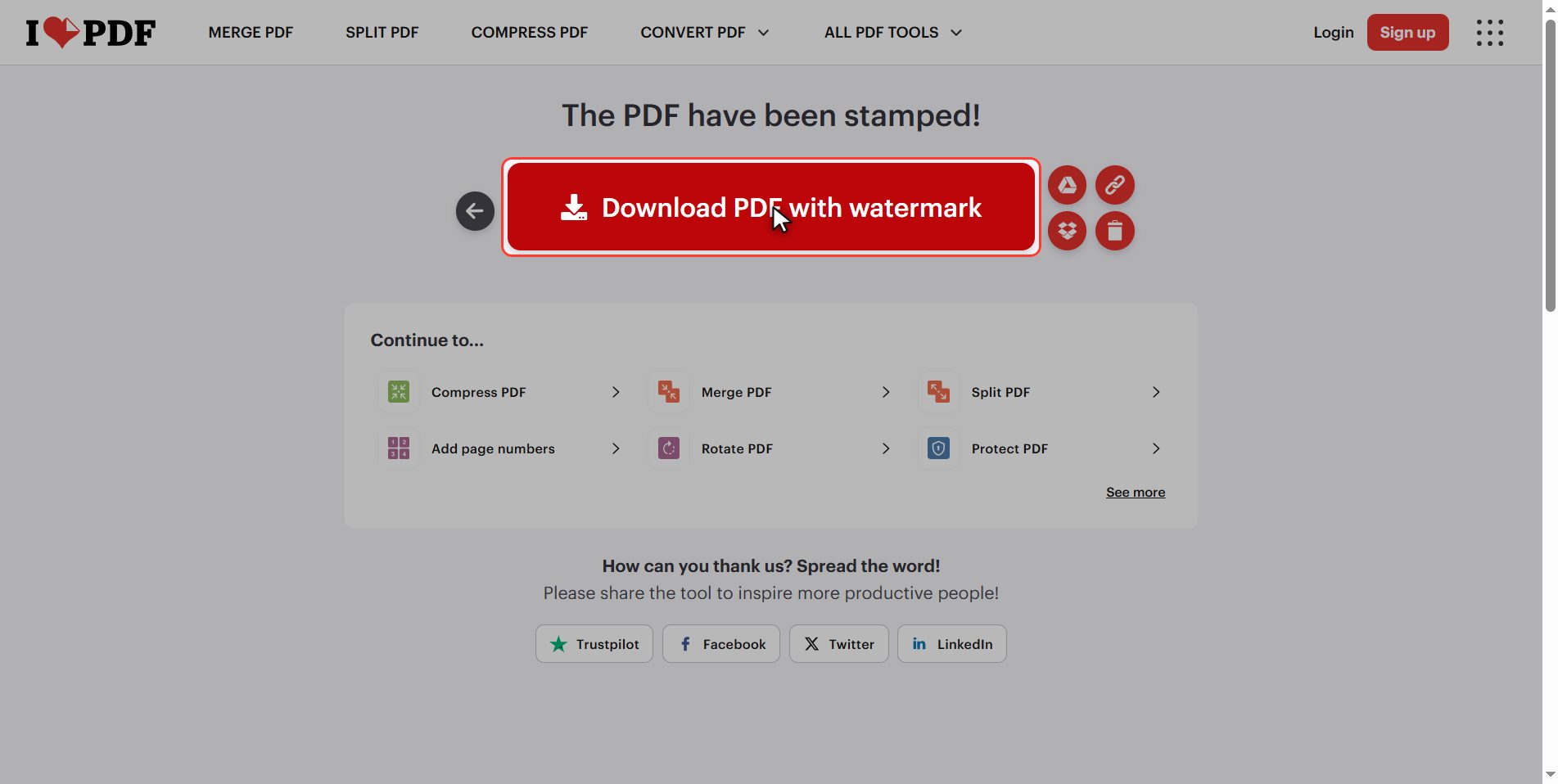 Download it — How to add a watermark to a PDF