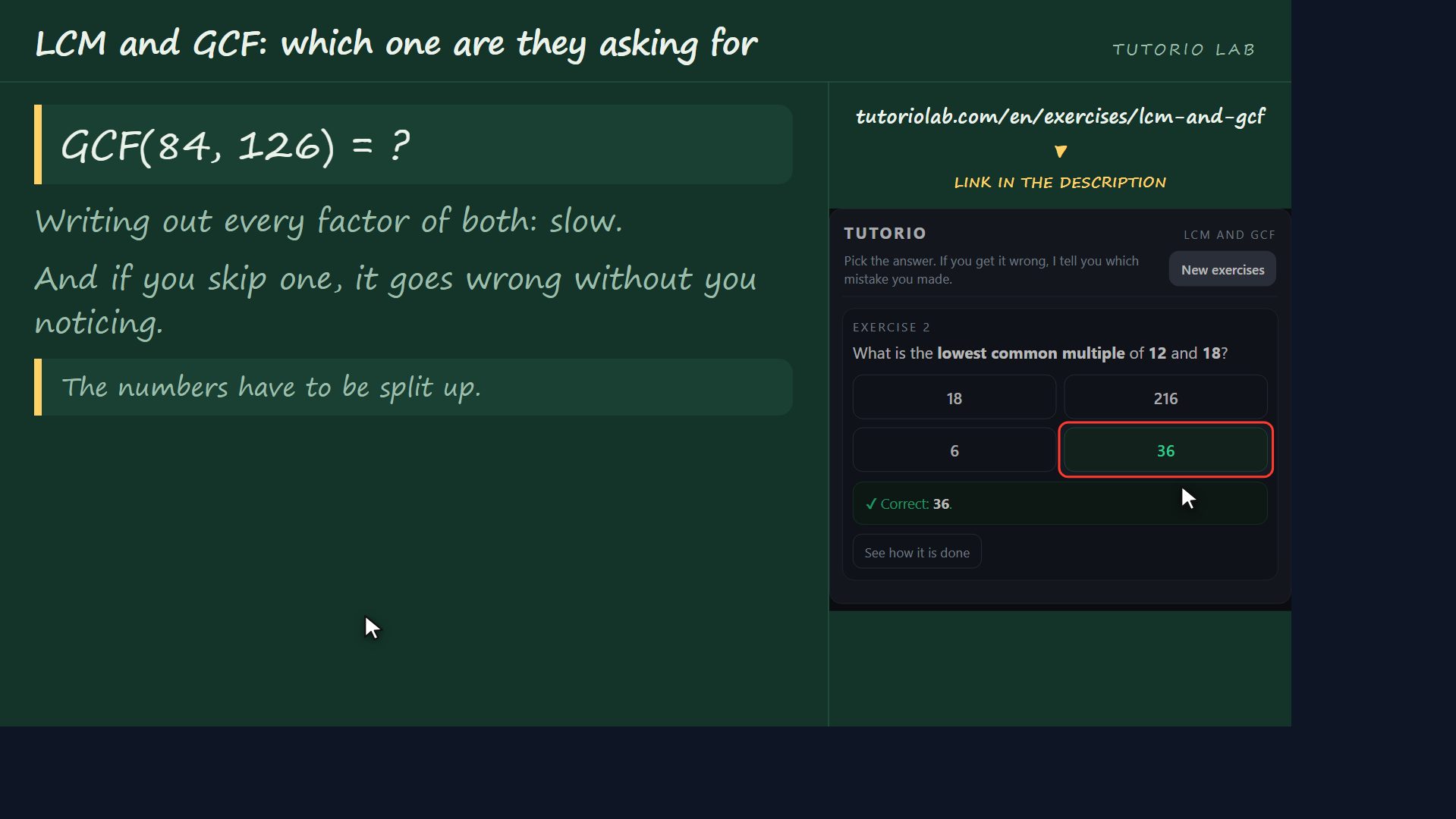 Why counting does not always work — LCM and GCF: which one are they asking for