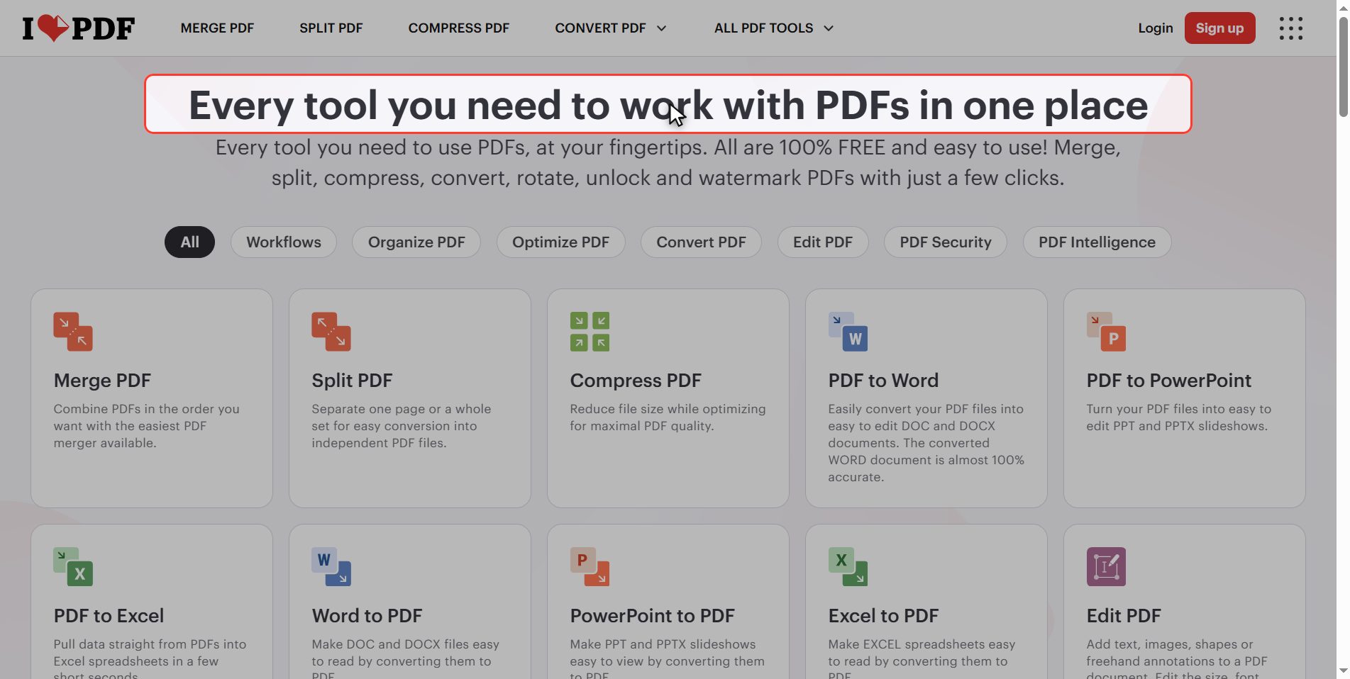 Go to iLovePDF — How to add page numbers to a PDF