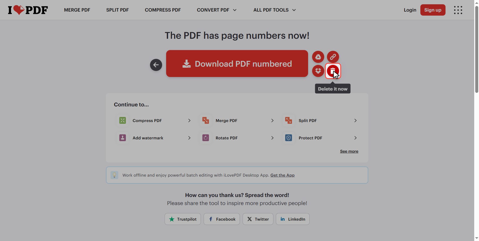What happens to your files — How to add page numbers to a PDF