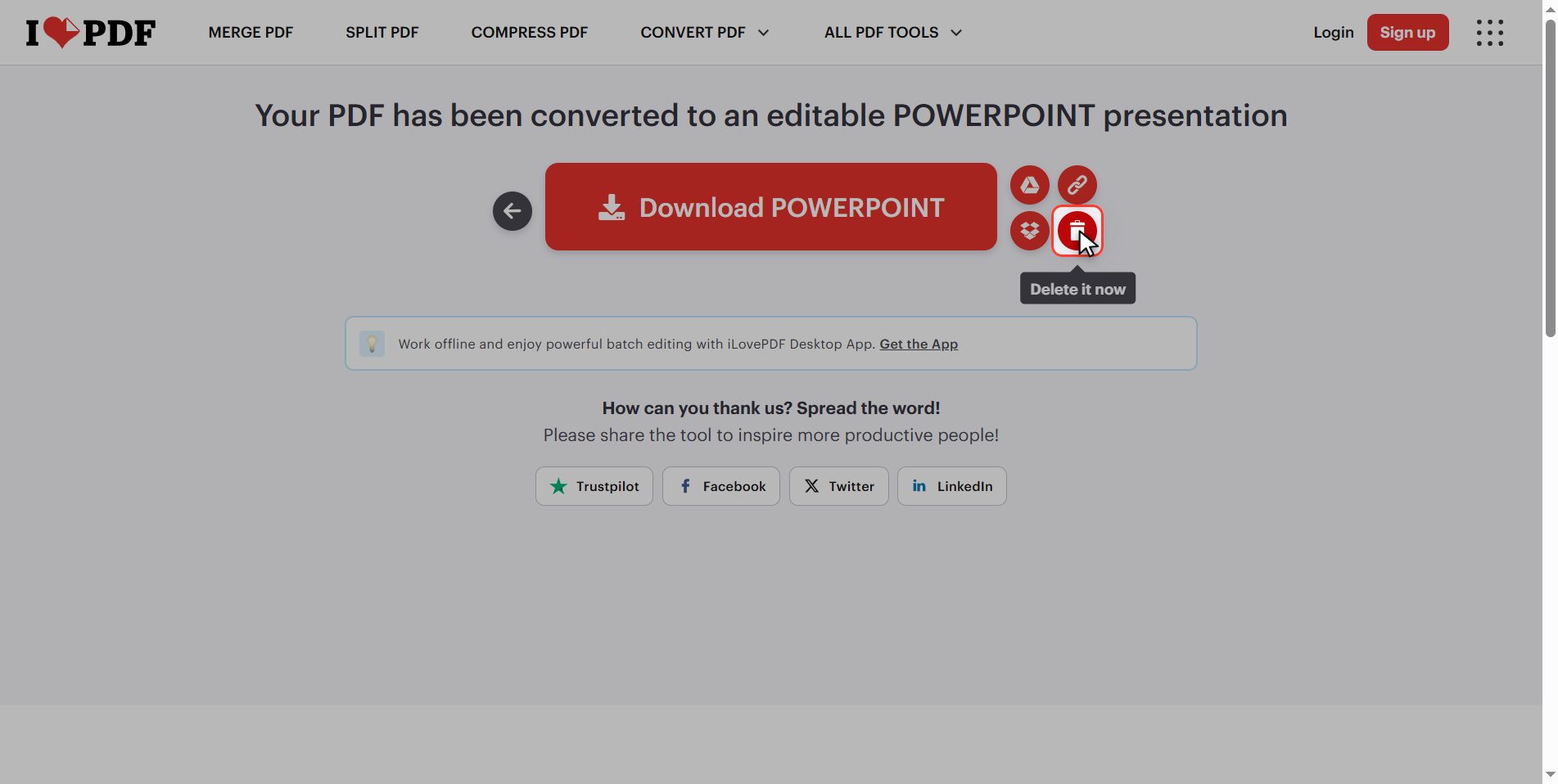 What happens to your files — How to convert a PDF to PowerPoint