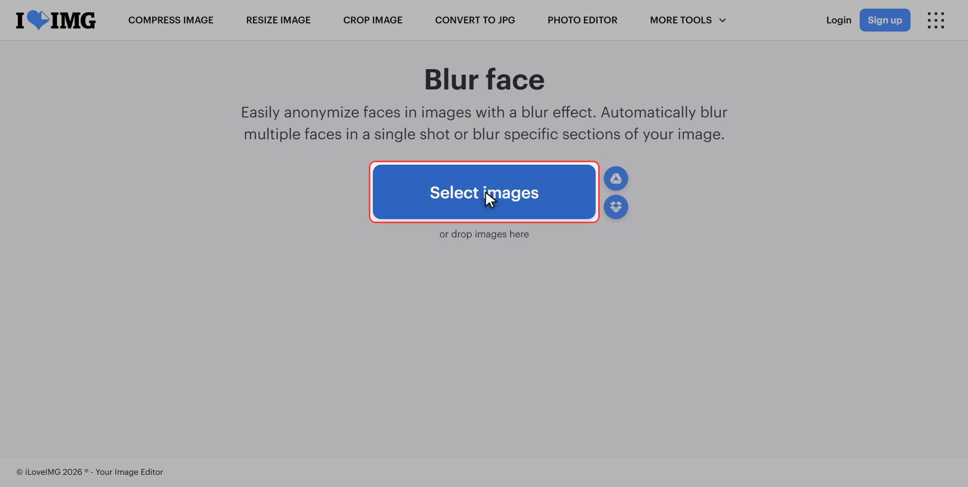 Upload your photo — How to blur faces in a photo before posting it
