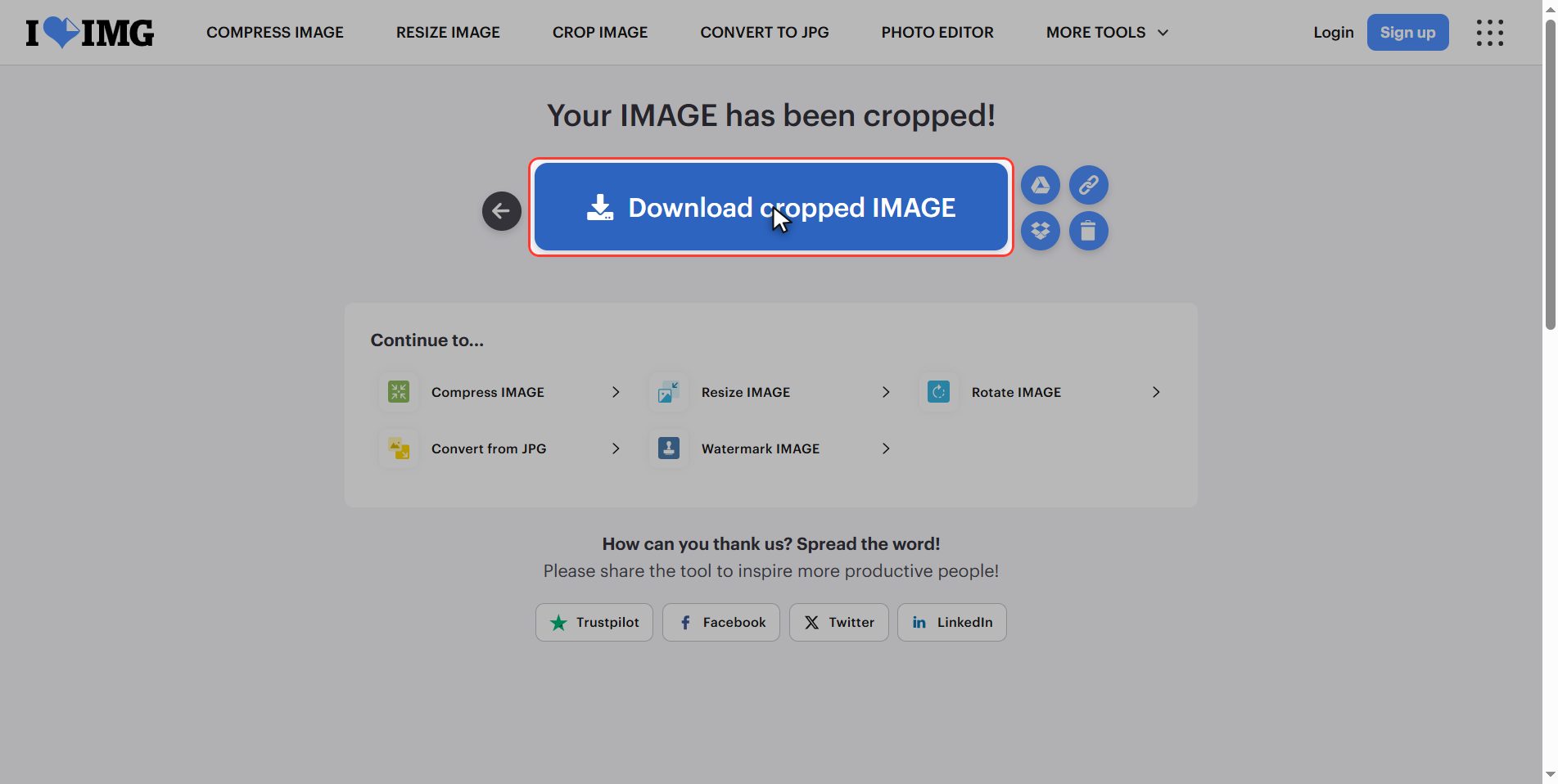 Cropping is not resizing — How to crop an image
