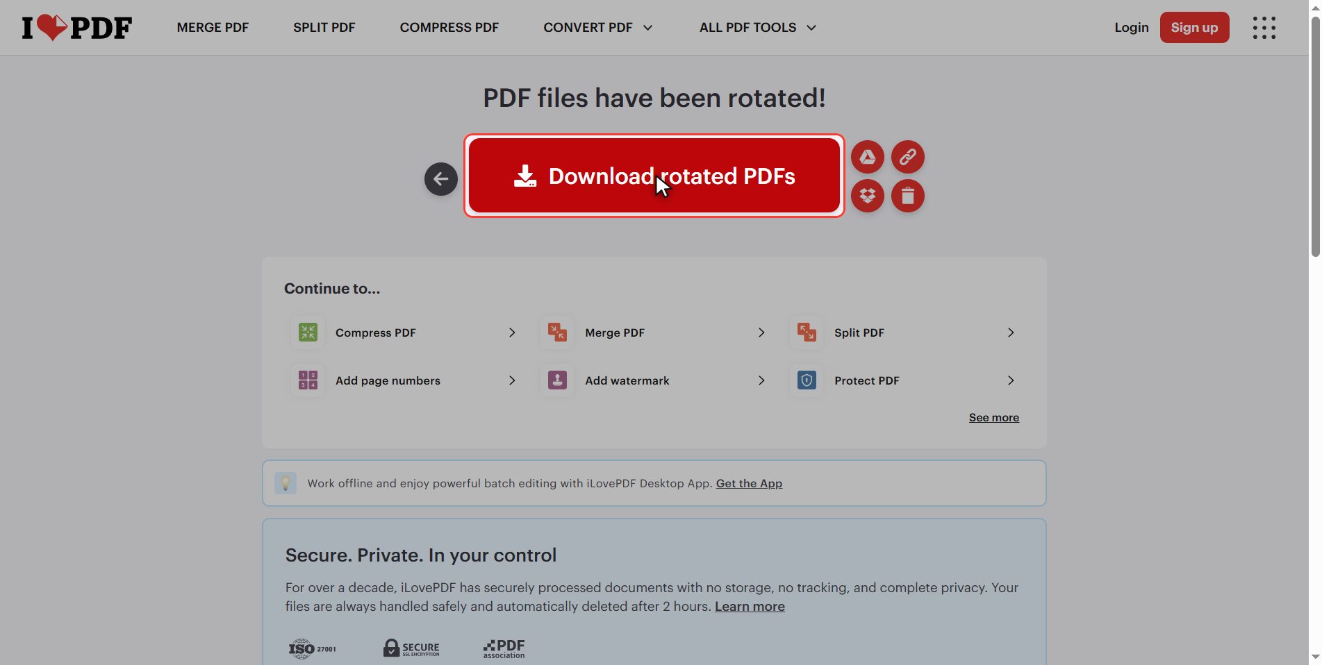 Check it: now it stays — How to rotate a PDF so it stays rotated