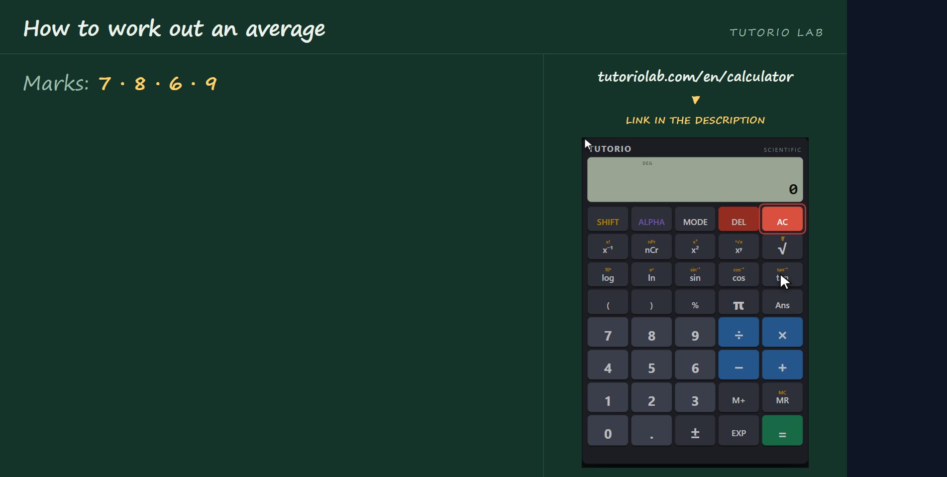 With school marks — How to work out an average