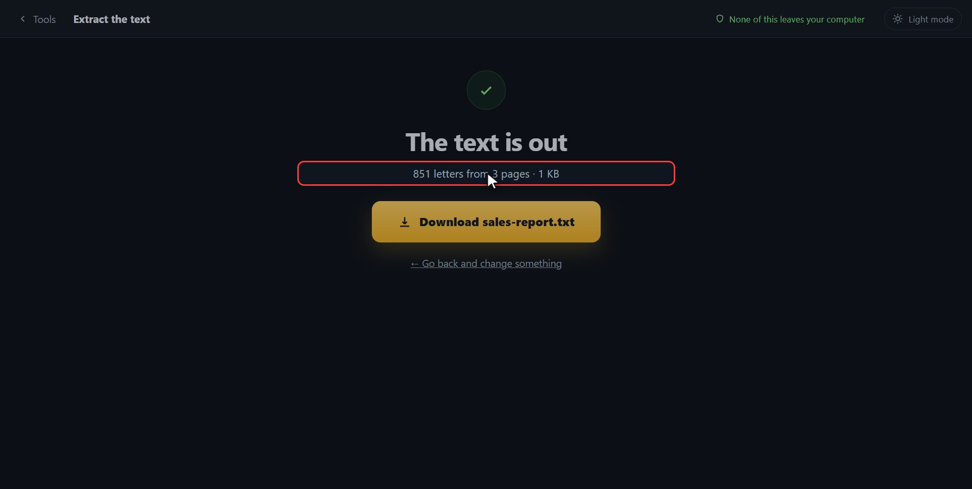 And if your PDF is a scan — How to extract all the text from a PDF at once