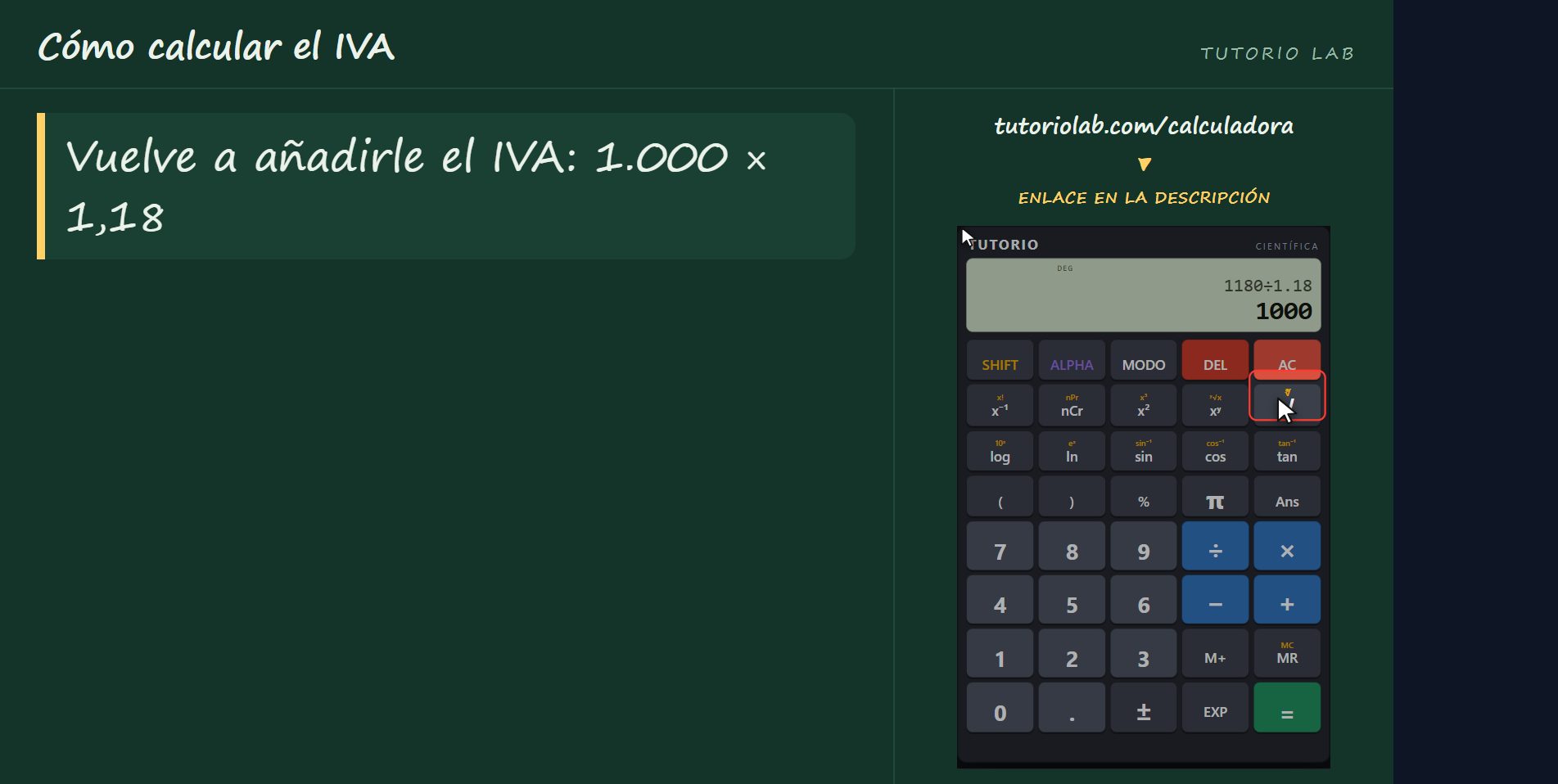 Comprobarlo siempre — Cómo calcular el IVA