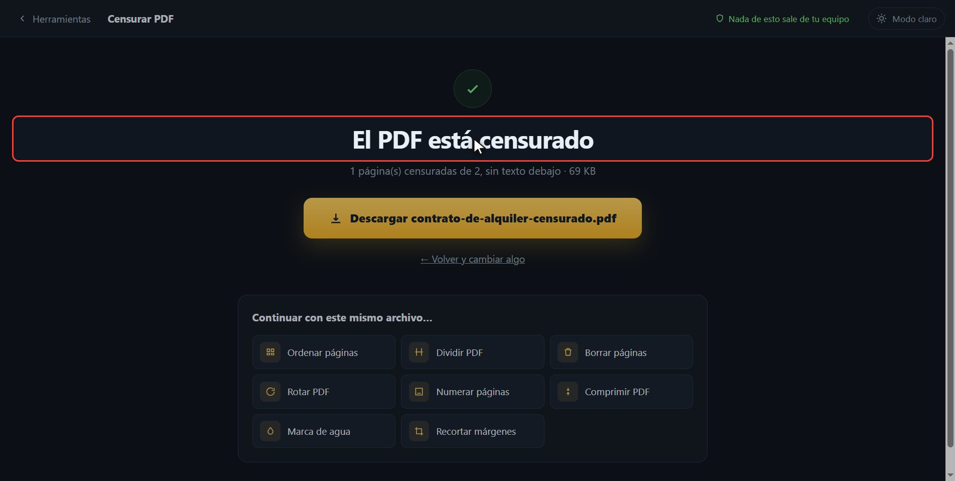 Por qué esto sí sirve — Cómo tachar datos en un PDF de verdad