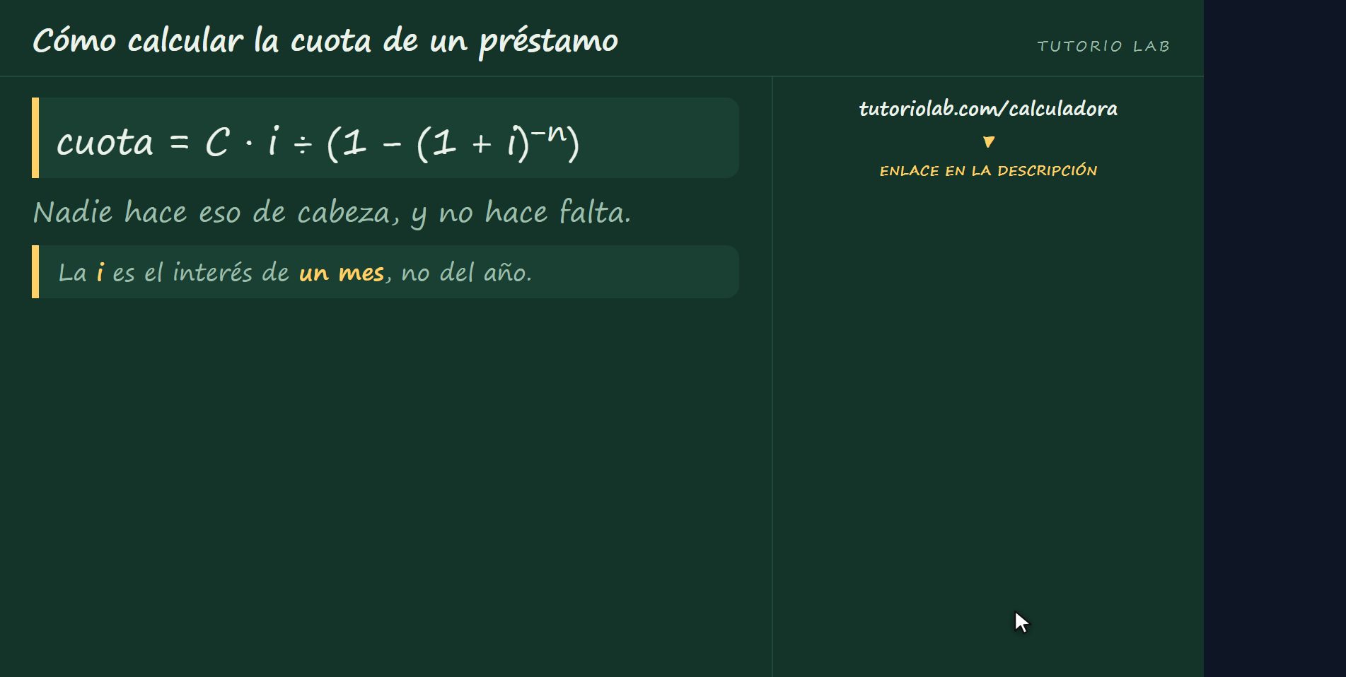 De dónde sale — Cómo calcular la cuota de un préstamo