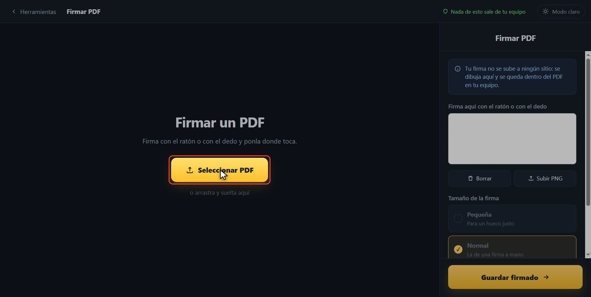 Mete tu PDF — Cómo firmar un PDF