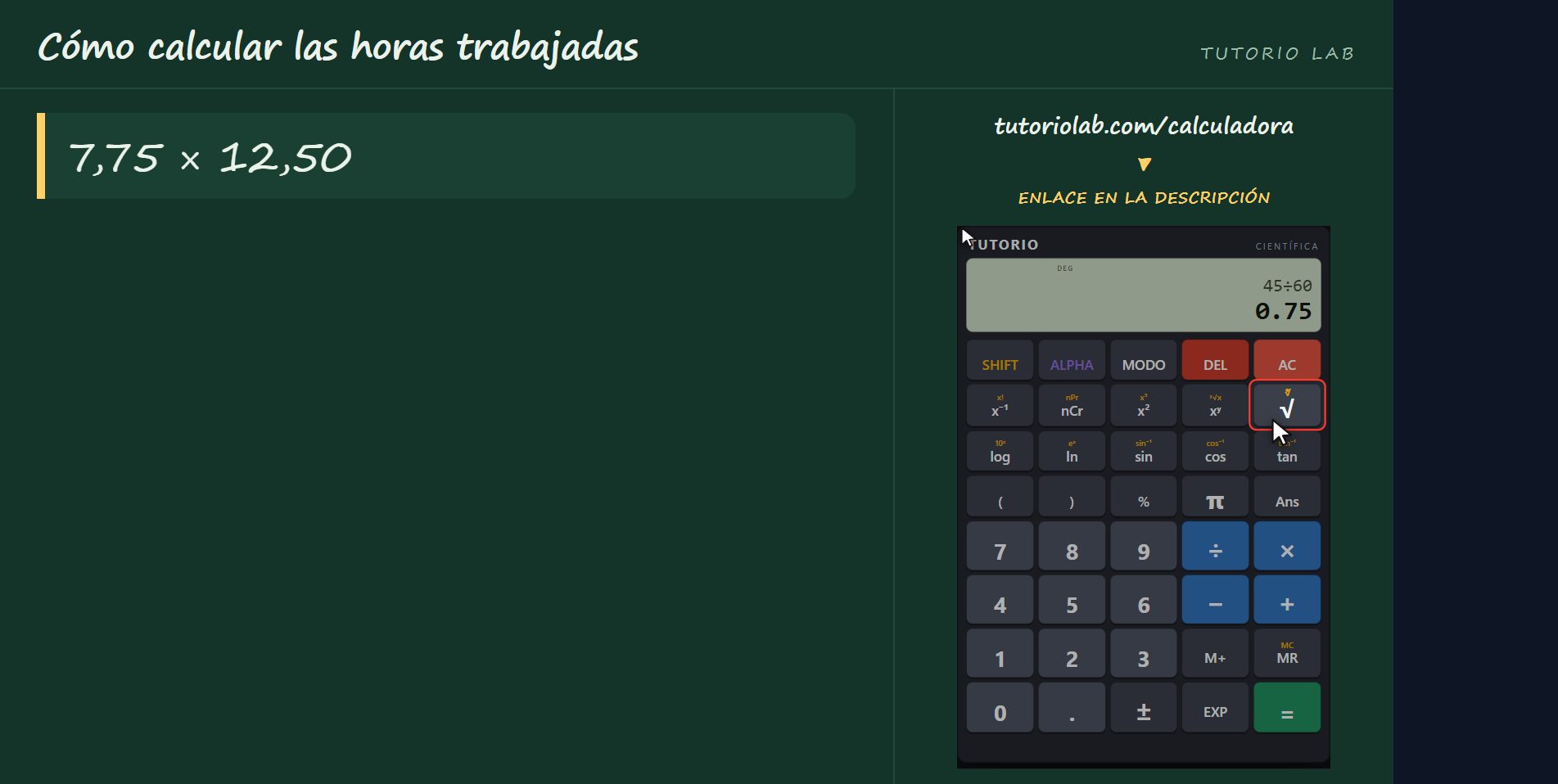 Lo que se cobra — Cómo calcular las horas trabajadas