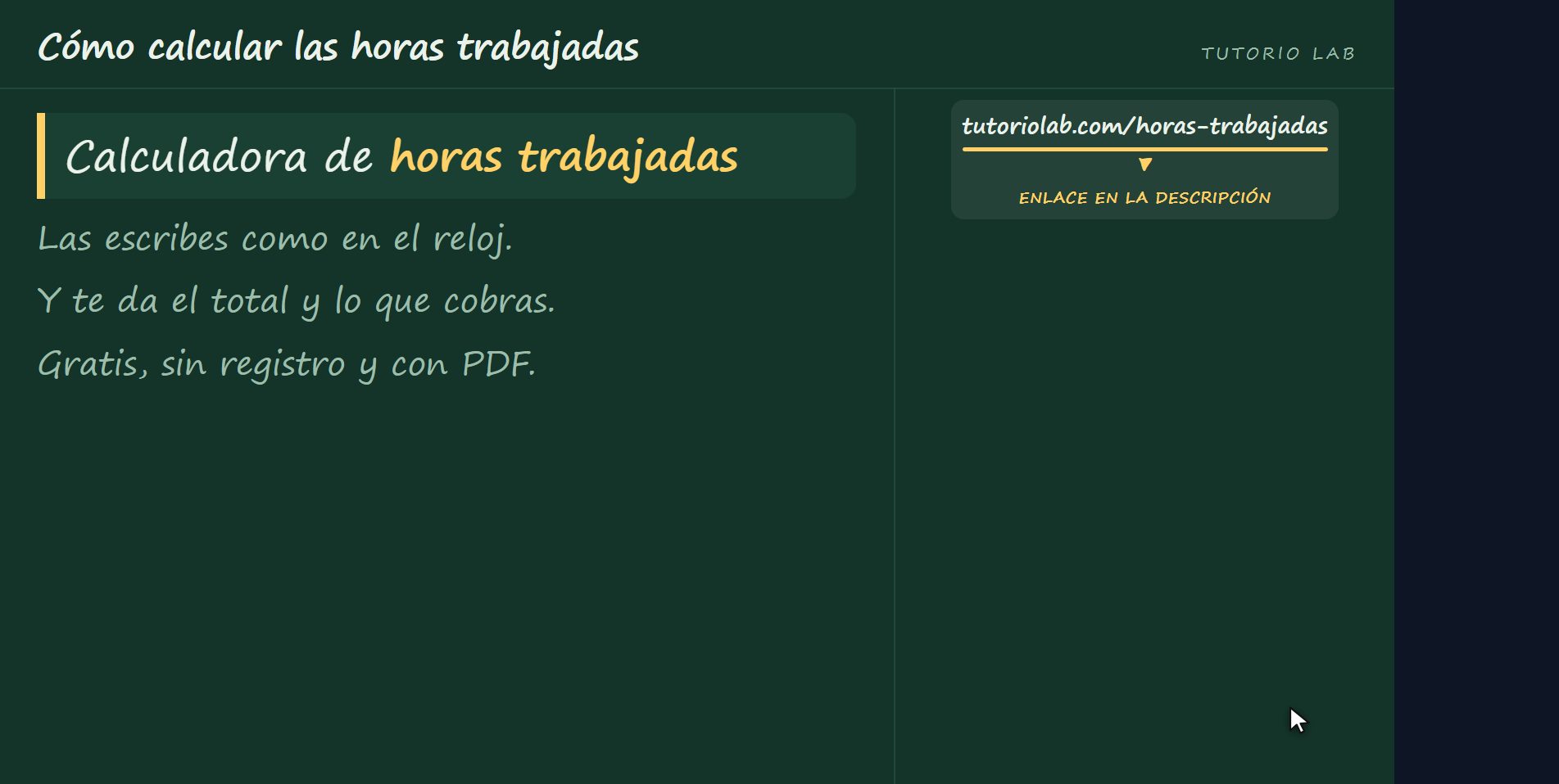 Te lo calcula la web — Cómo calcular las horas trabajadas