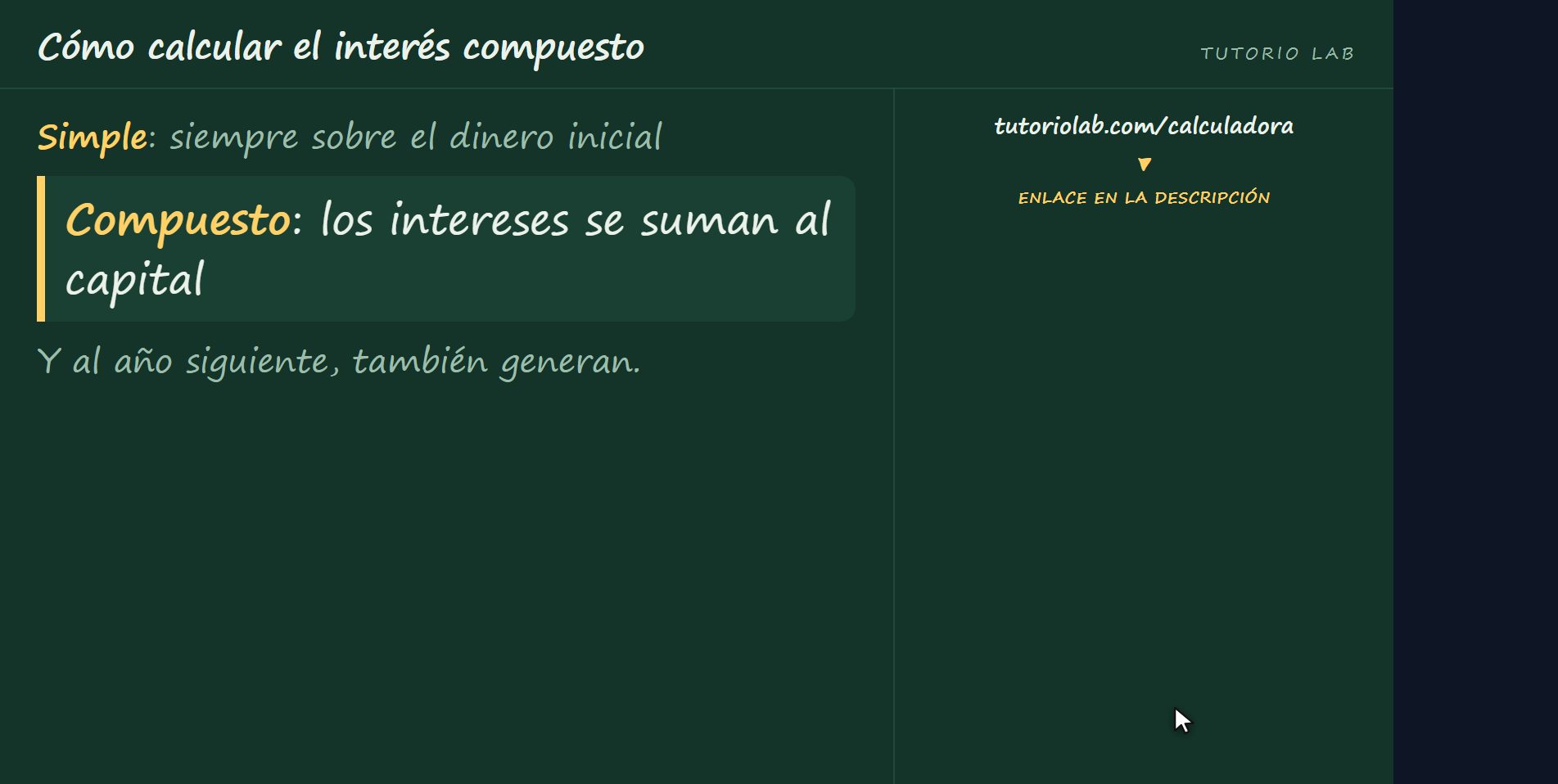 Qué lo hace distinto — Cómo calcular el interés compuesto