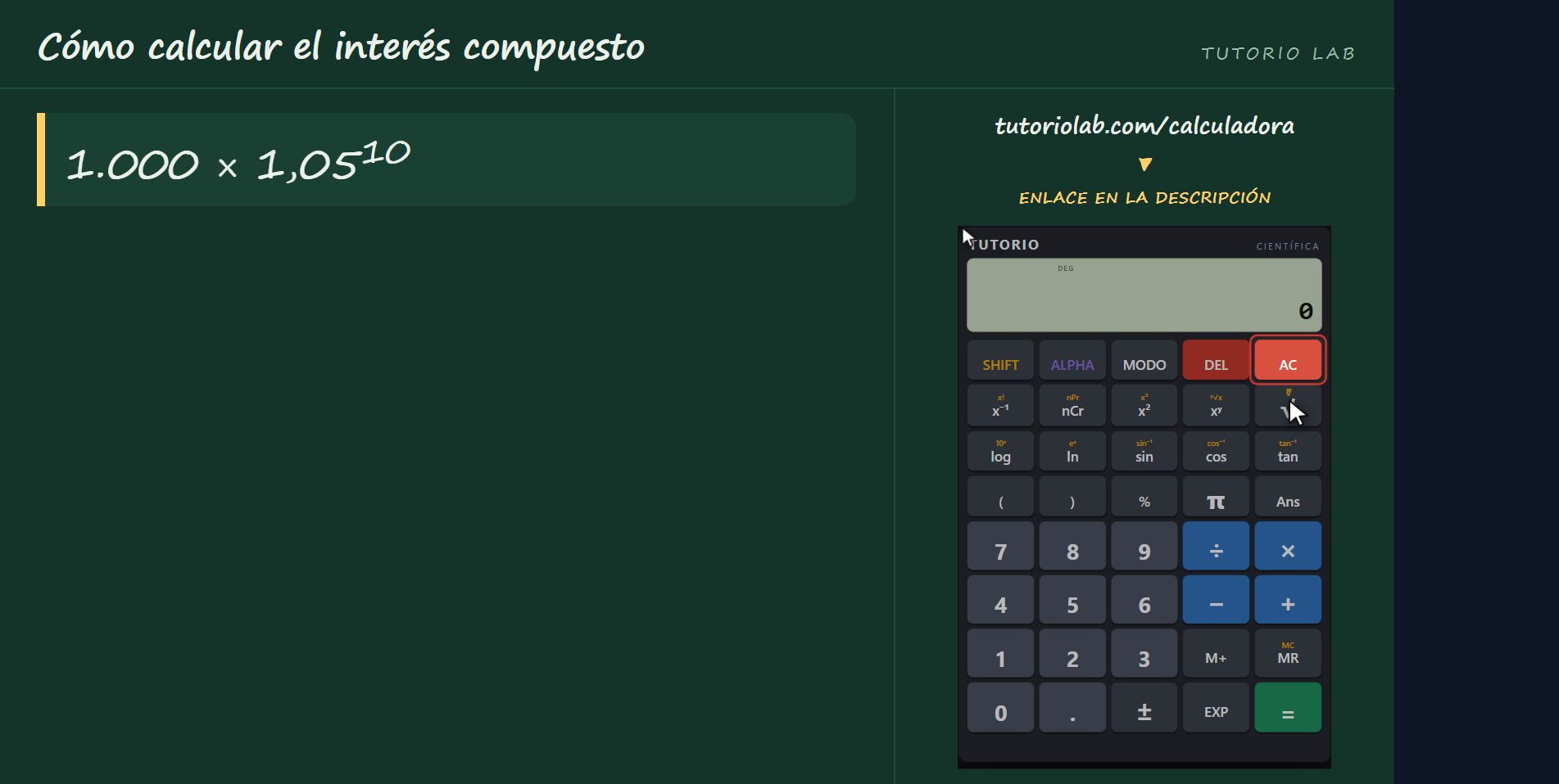 La cuenta — Cómo calcular el interés compuesto
