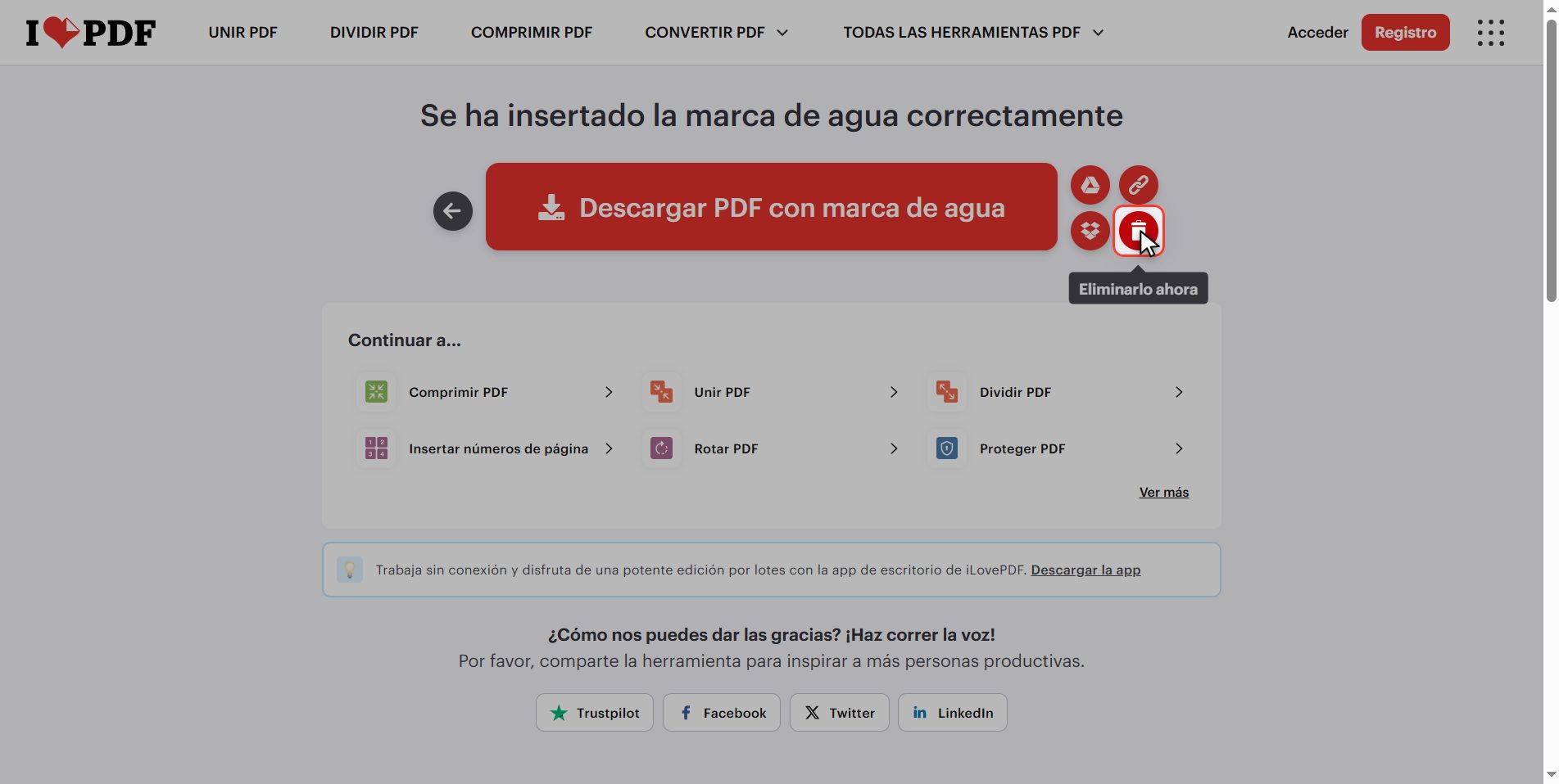 Lo que pasa con tus archivos — Cómo poner una marca de agua a un PDF