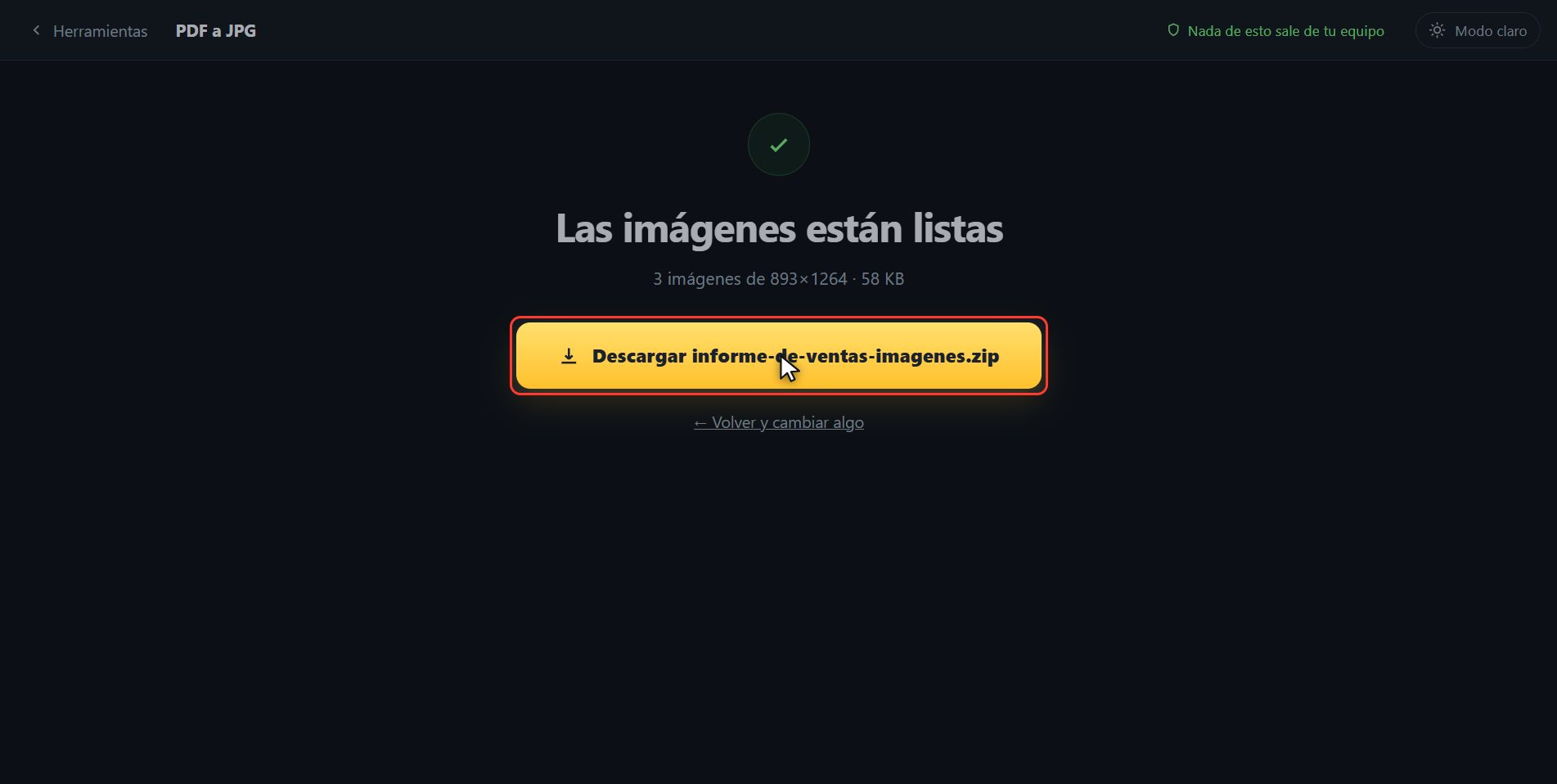 Ya las tienes — Cómo convertir un PDF a imágenes