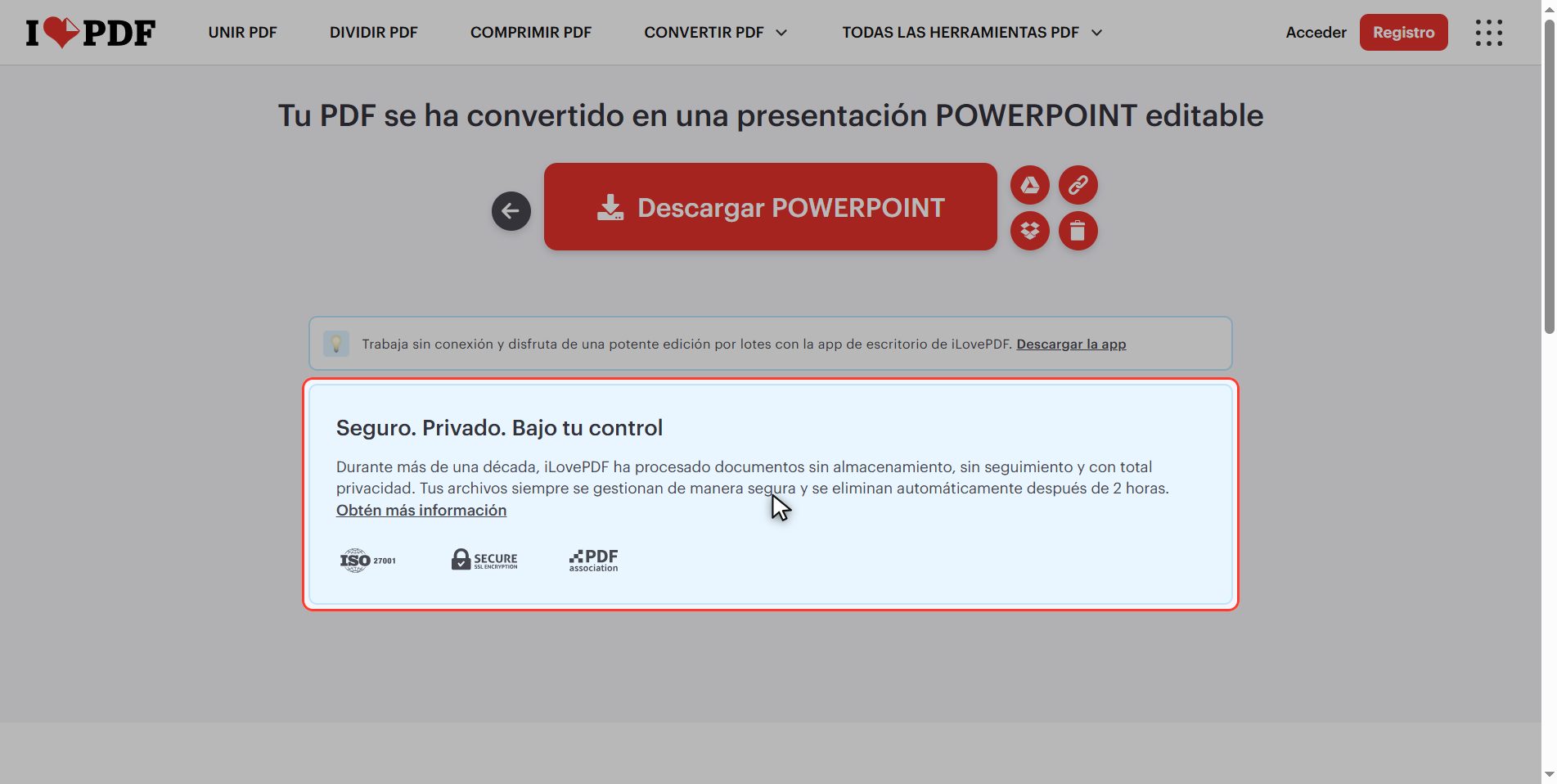 Lo que pasa con tus archivos — Cómo convertir un PDF en PowerPoint