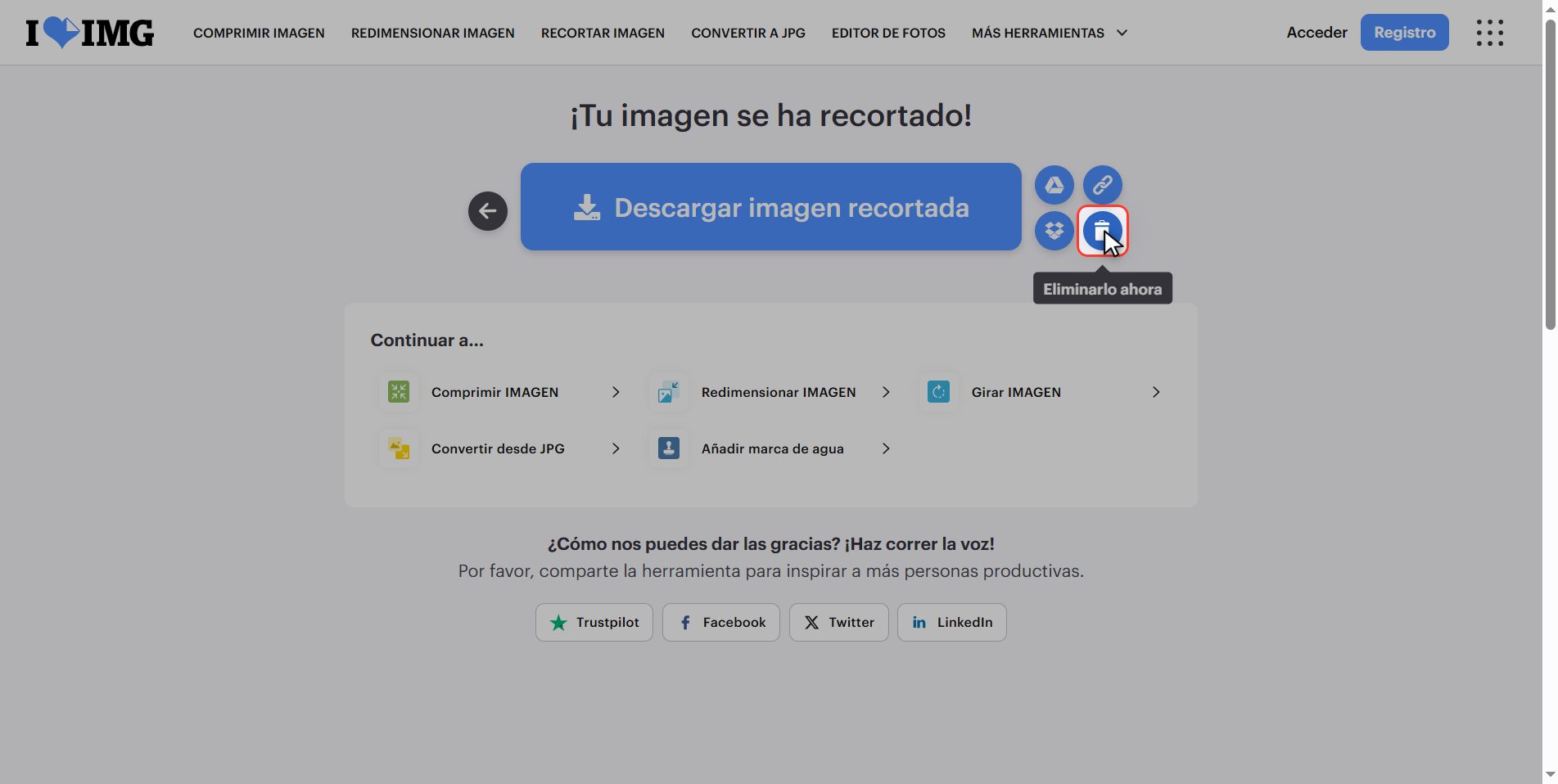Lo que pasa con tus archivos — Cómo recortar una imagen