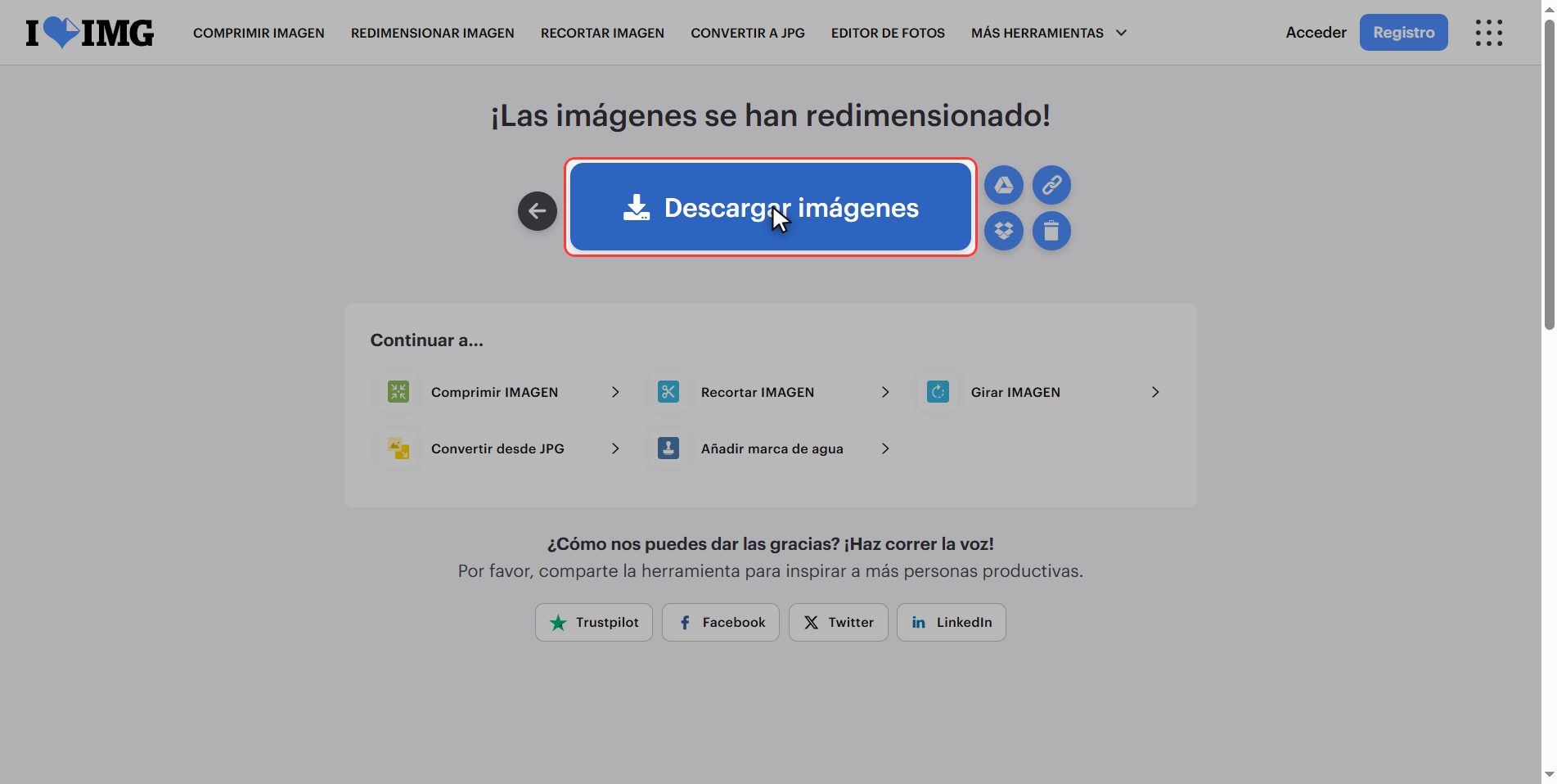 Qué medidas poner en cada caso — Cómo cambiar el tamaño de una imagen