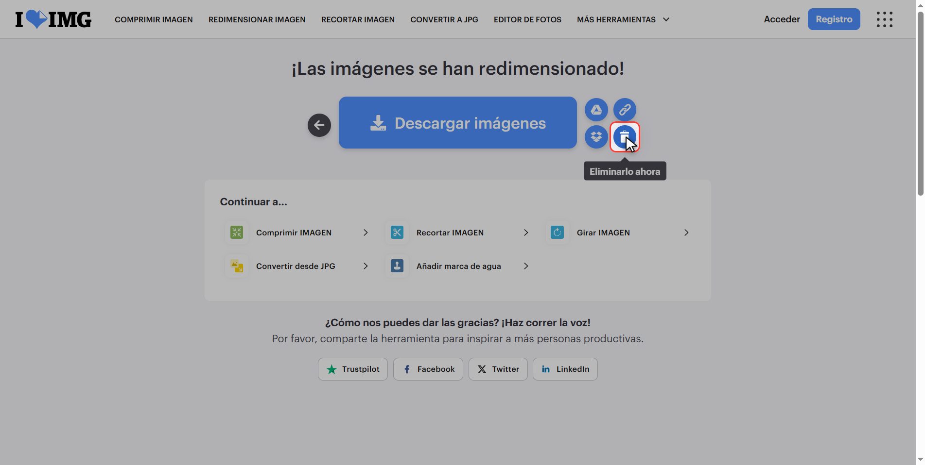 Lo que pasa con tus archivos — Cómo cambiar el tamaño de una imagen