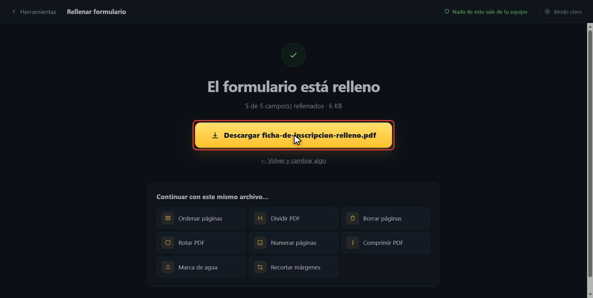 Si tu PDF no tiene campos — Cómo rellenar un formulario en PDF