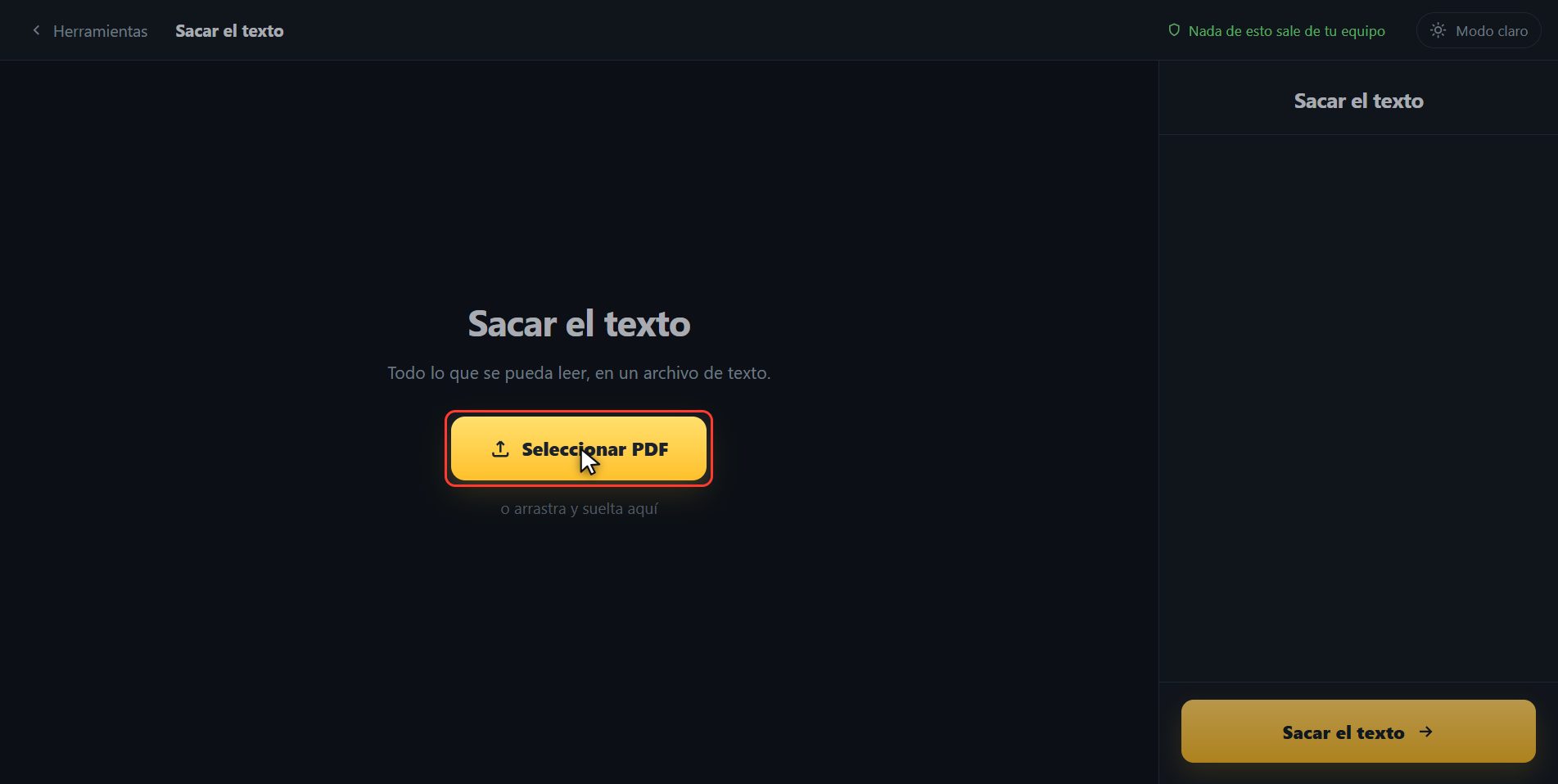 Mete tu PDF — Cómo copiar el texto de un PDF