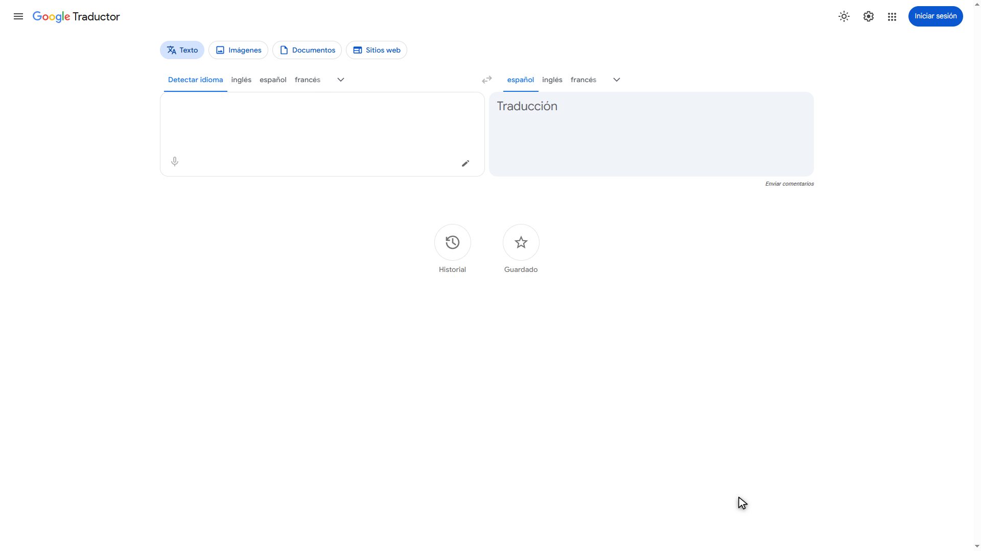 Abre el Traductor de Google