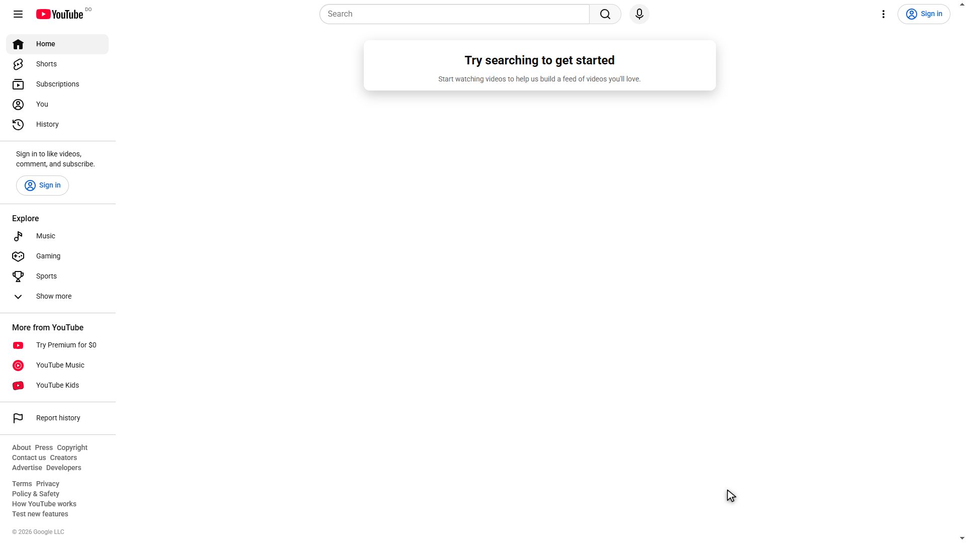 Abre YouTube en la computadora