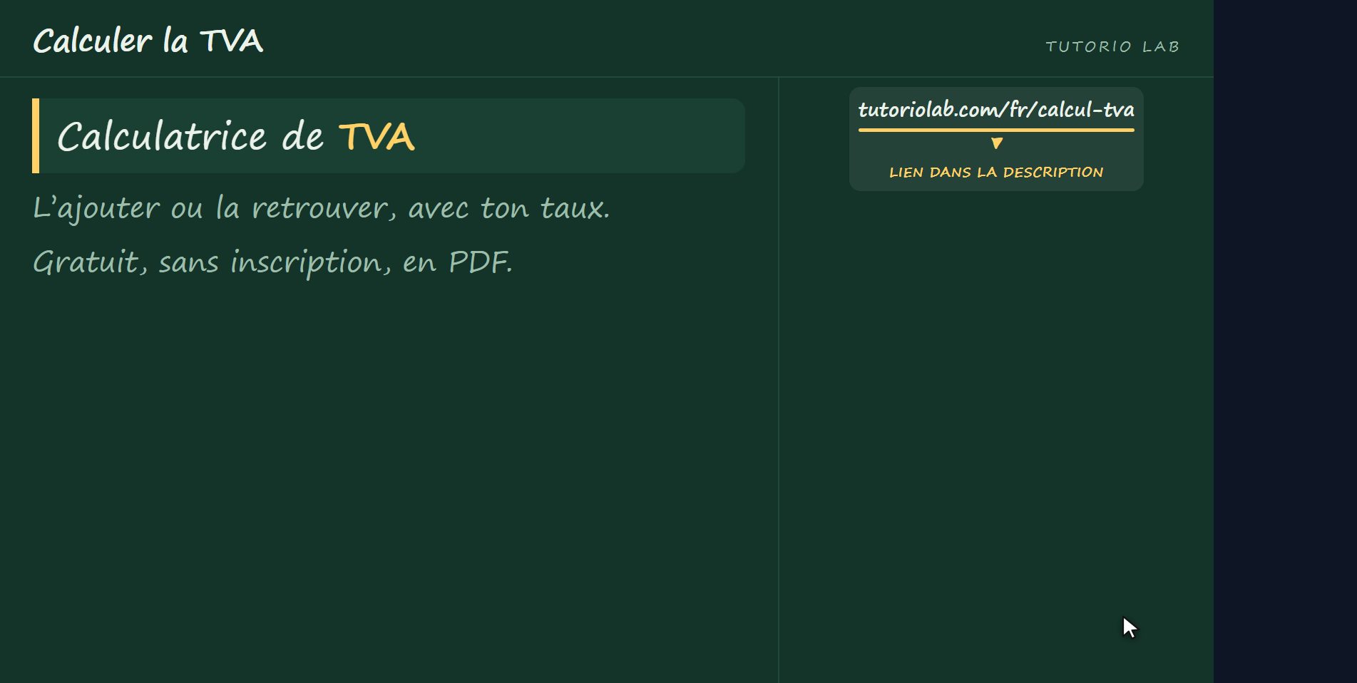 Le site le calcule — Calculer la TVA
