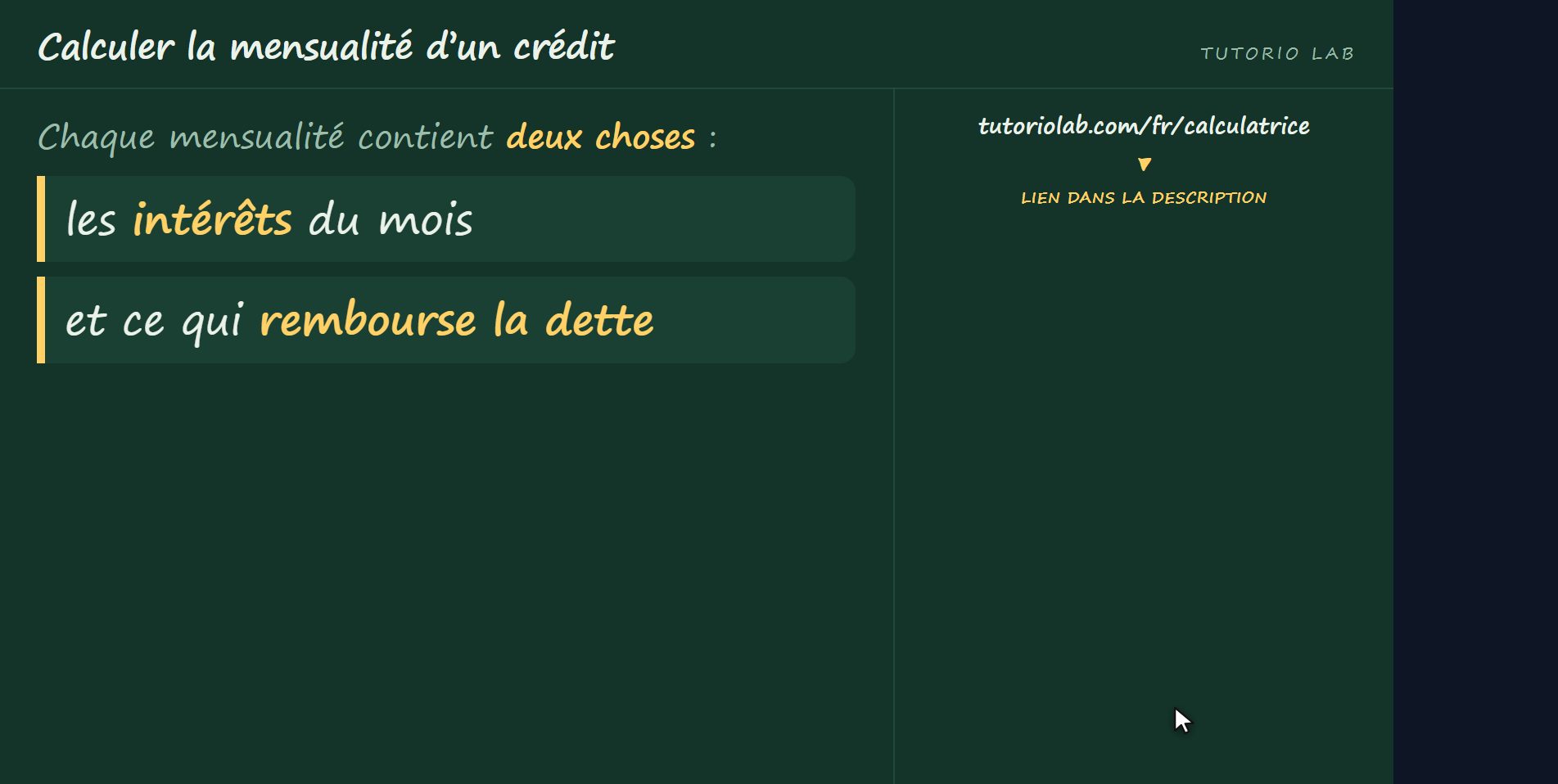 Ce qu’est une mensualité — Calculer la mensualité d’un crédit