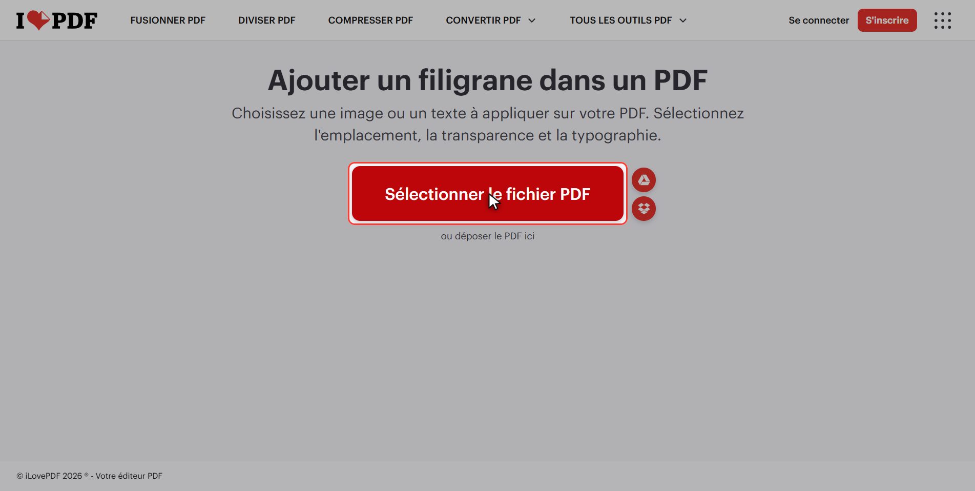 Envoie ton document — Ajouter un filigrane à un PDF