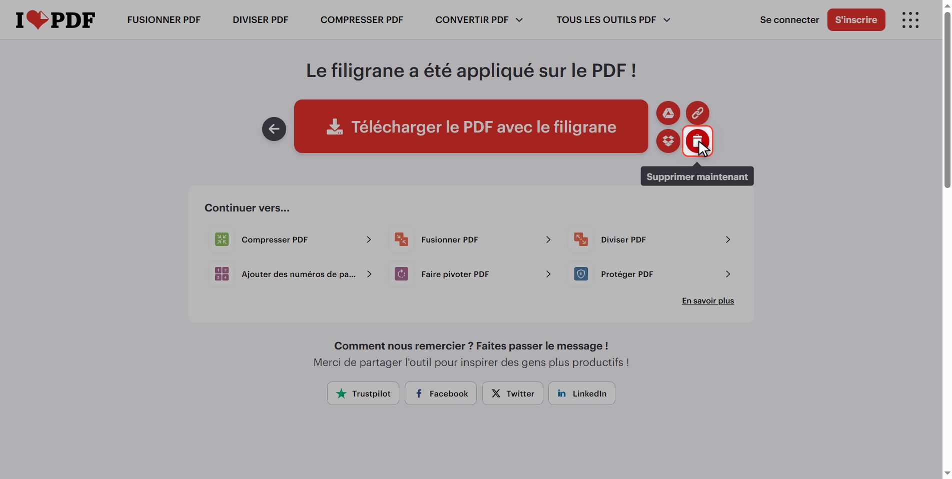 Ce qui arrive à tes fichiers — Ajouter un filigrane à un PDF