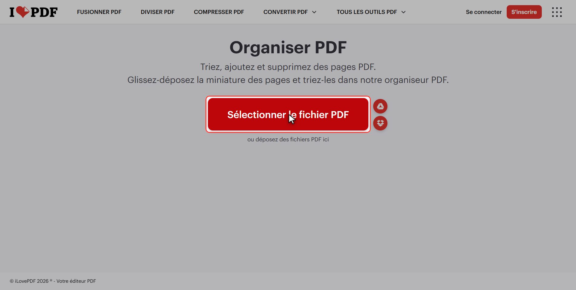 Envoie ton PDF — Changer l'ordre des pages d'un PDF
