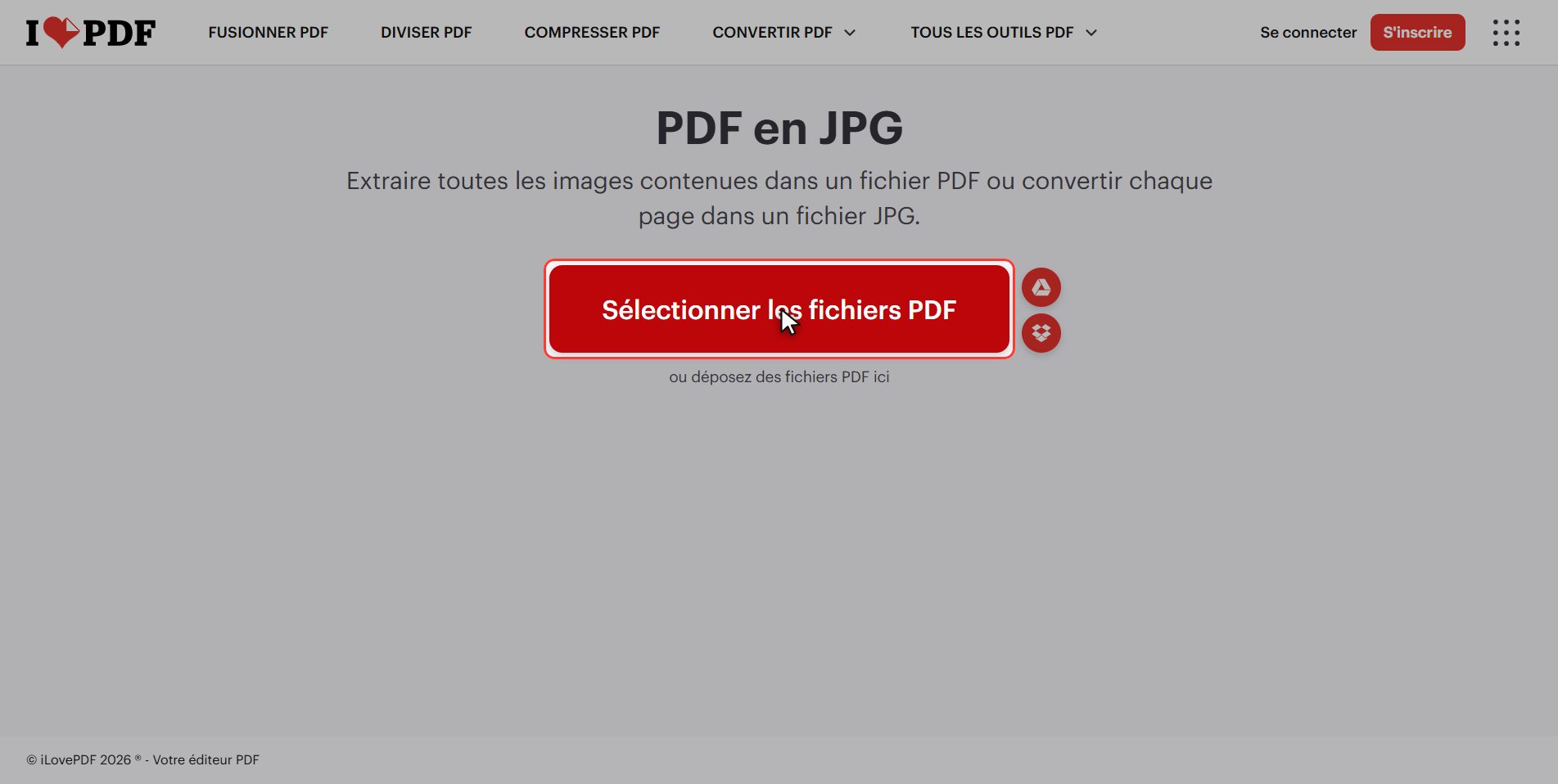 Envoie ton PDF — Convertir un PDF en images