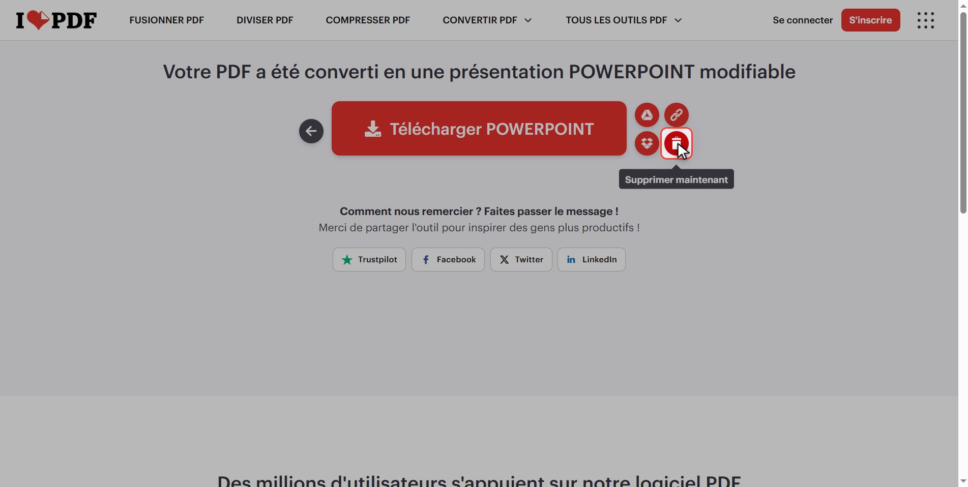 Ce qui arrive à tes fichiers — Convertir un PDF en PowerPoint