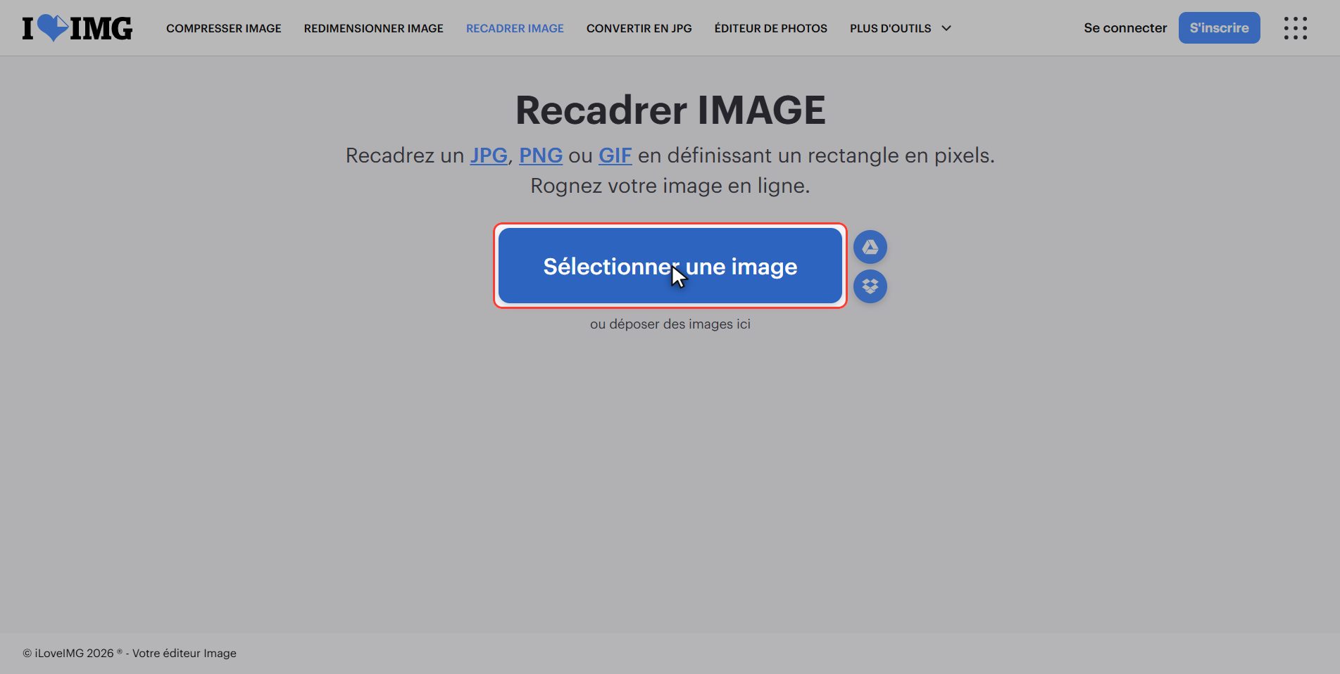 Envoie ta photo — Comment recadrer une image