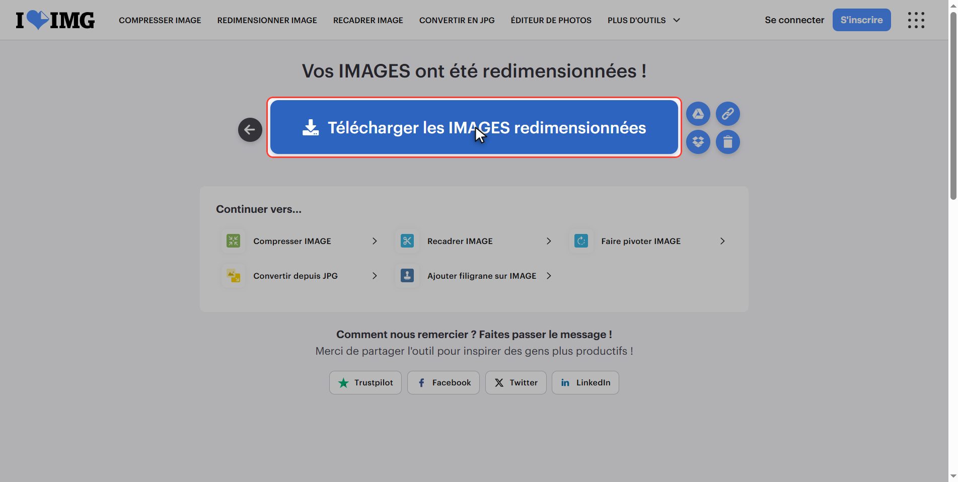 Quelles mesures pour quoi — Comment changer la taille d'une image