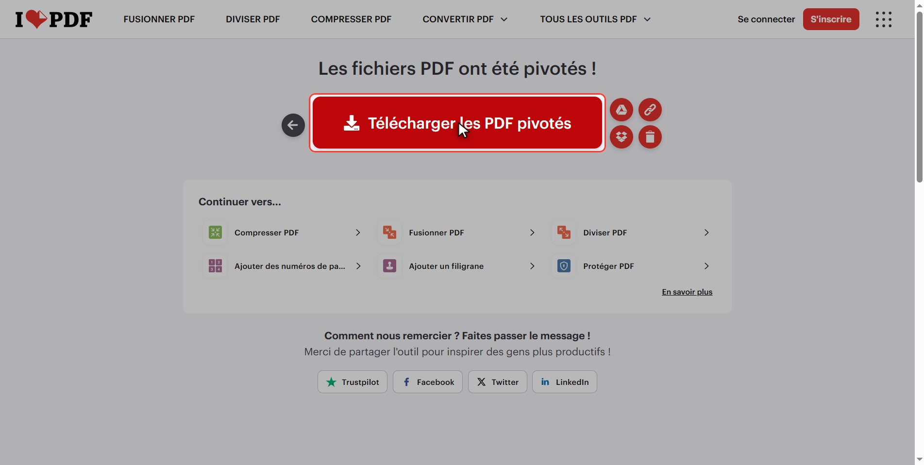 Télécharge-le — Faire pivoter un PDF pour de bon