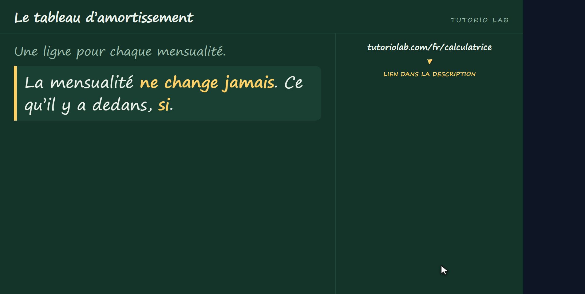Ce que c’est et à quoi ça sert — Le tableau d’amortissement